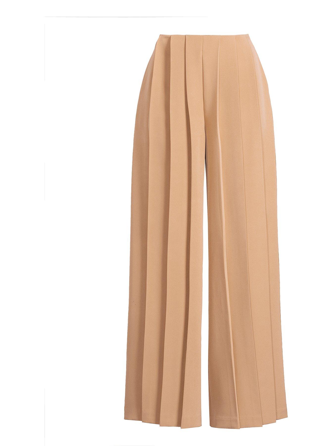 michelle-keegan-pleated-wide-leg-trousers-cameldetail