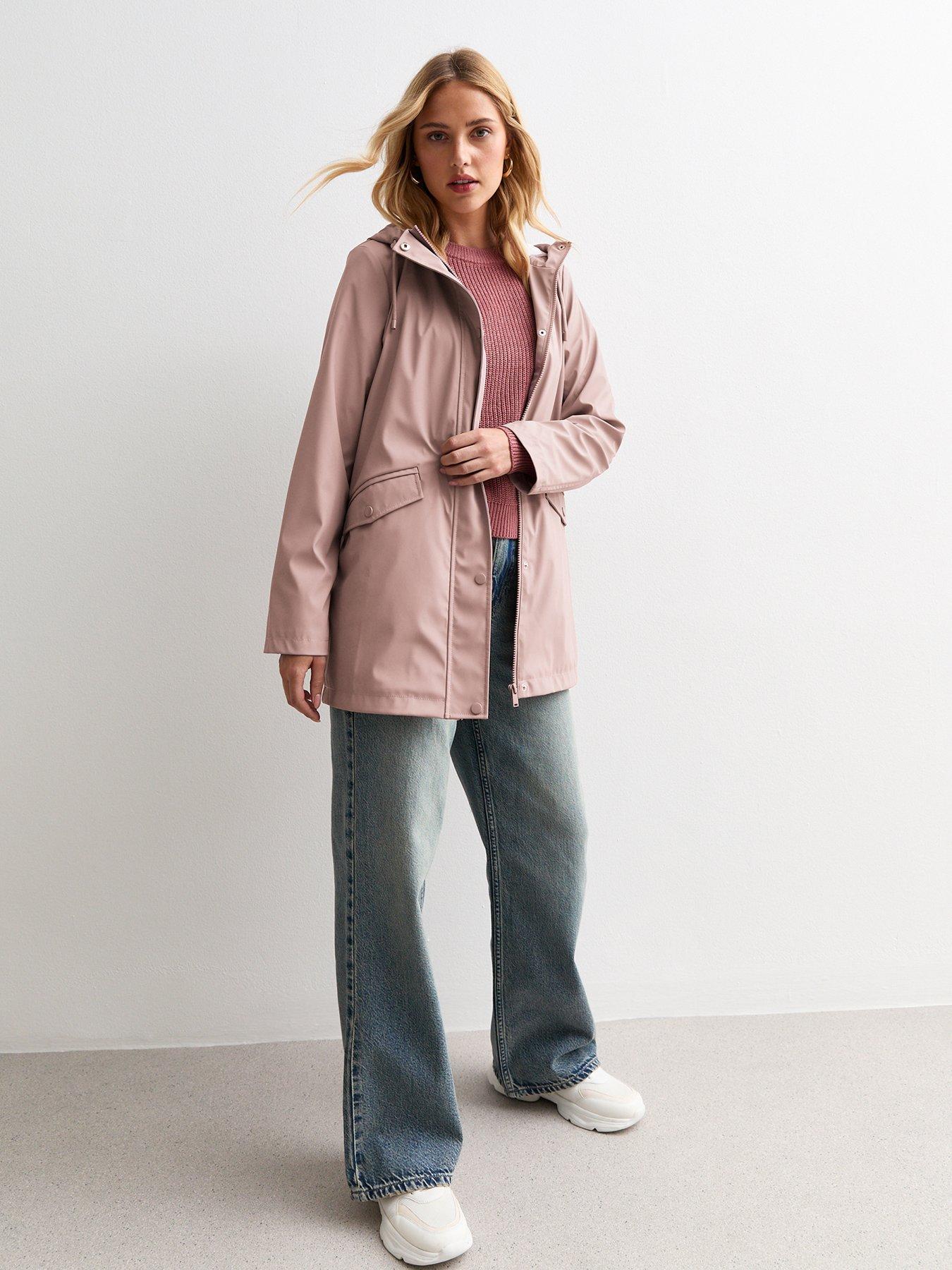 new-look-pink-unlined-hooded-raincoatback