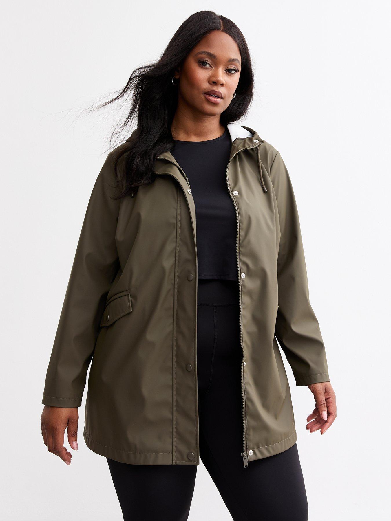 new-look-curves-hooded-rain-coat-dark-khaki