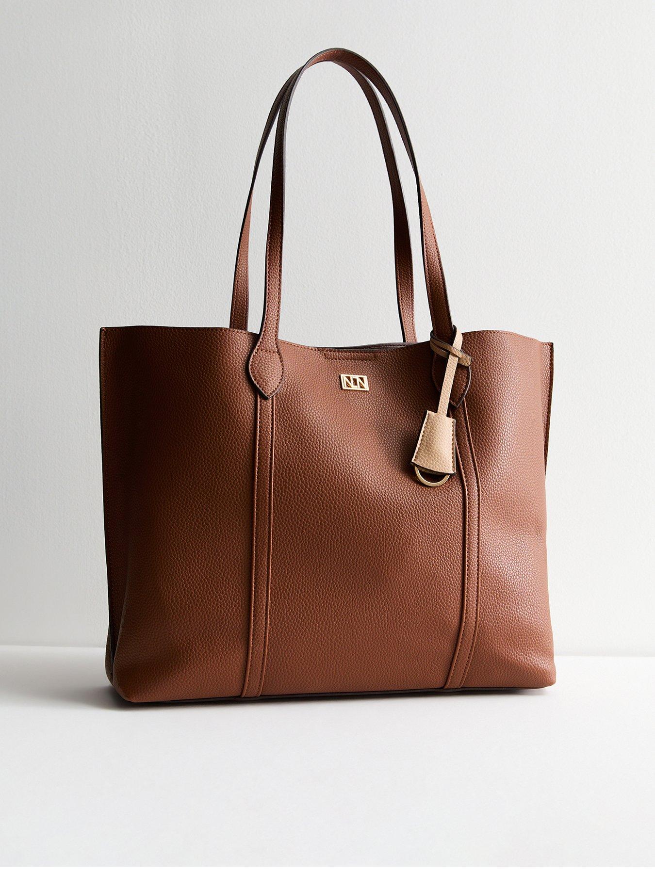 new-look-tan-leather-look-tote-bag