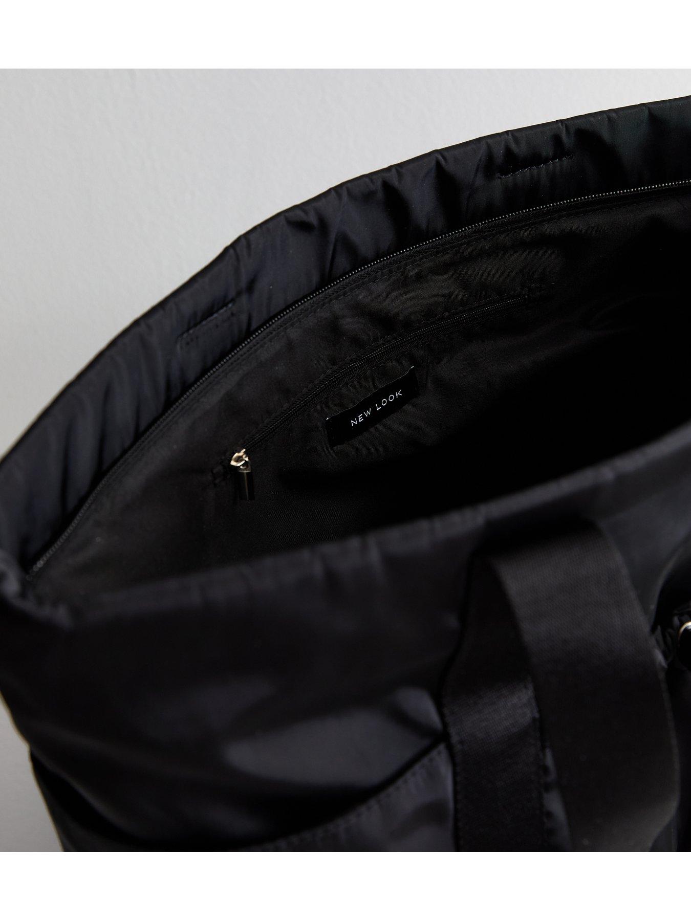 new-look-black-zip-top-tote-bagdetail