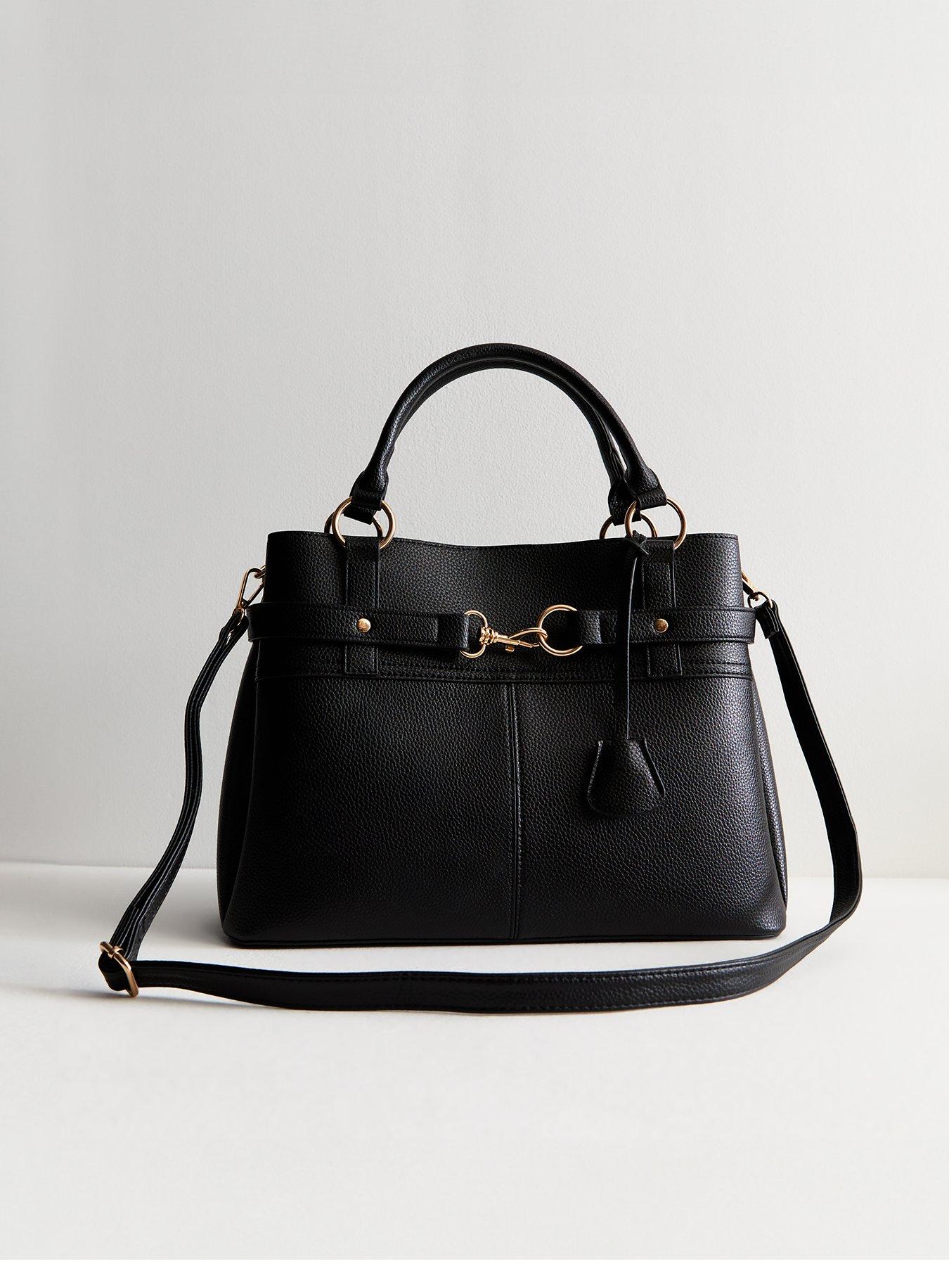 new-look-black-triple-compartment-cross-body-bag