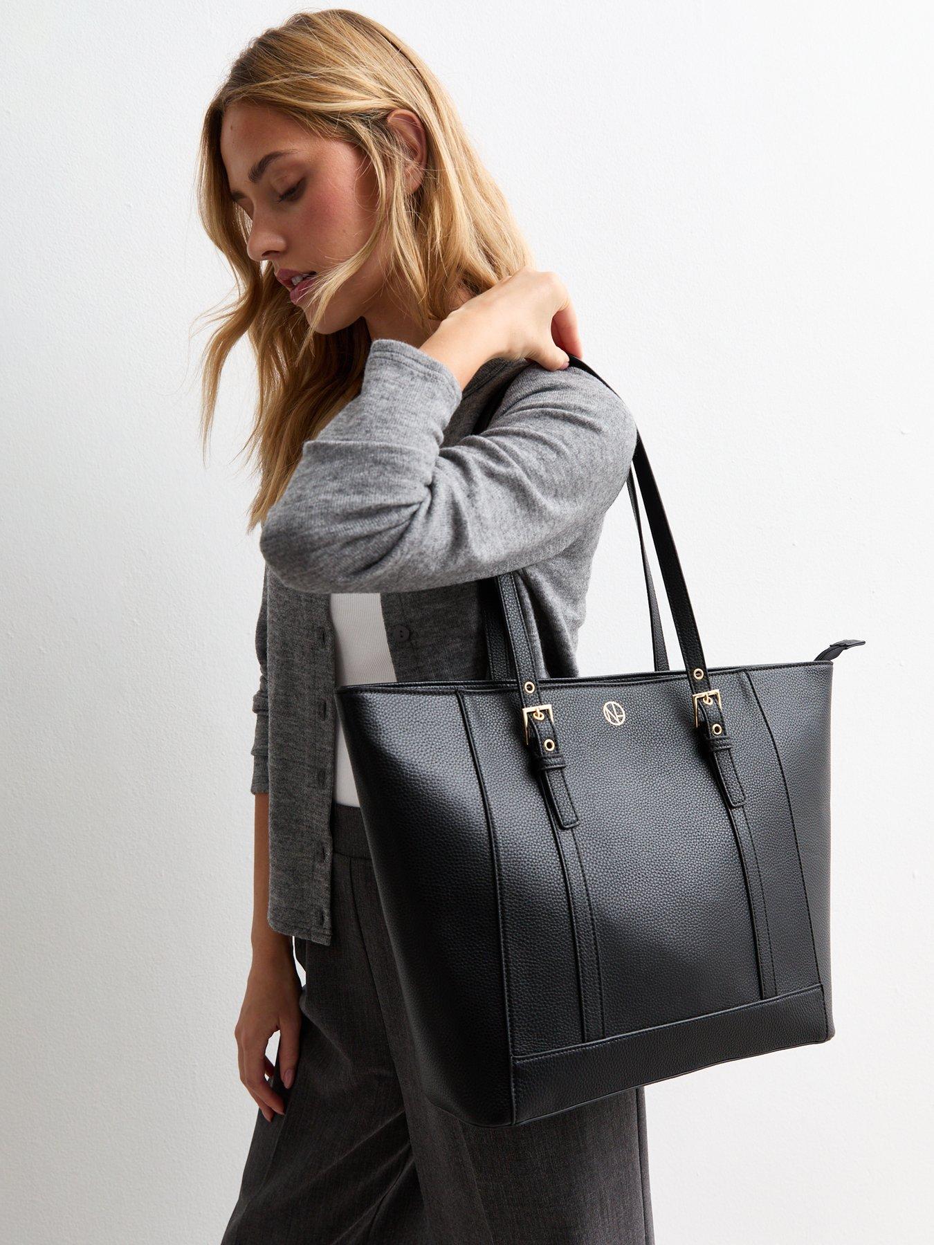 new-look-black-leather-look-trio-tote-bagstillFront