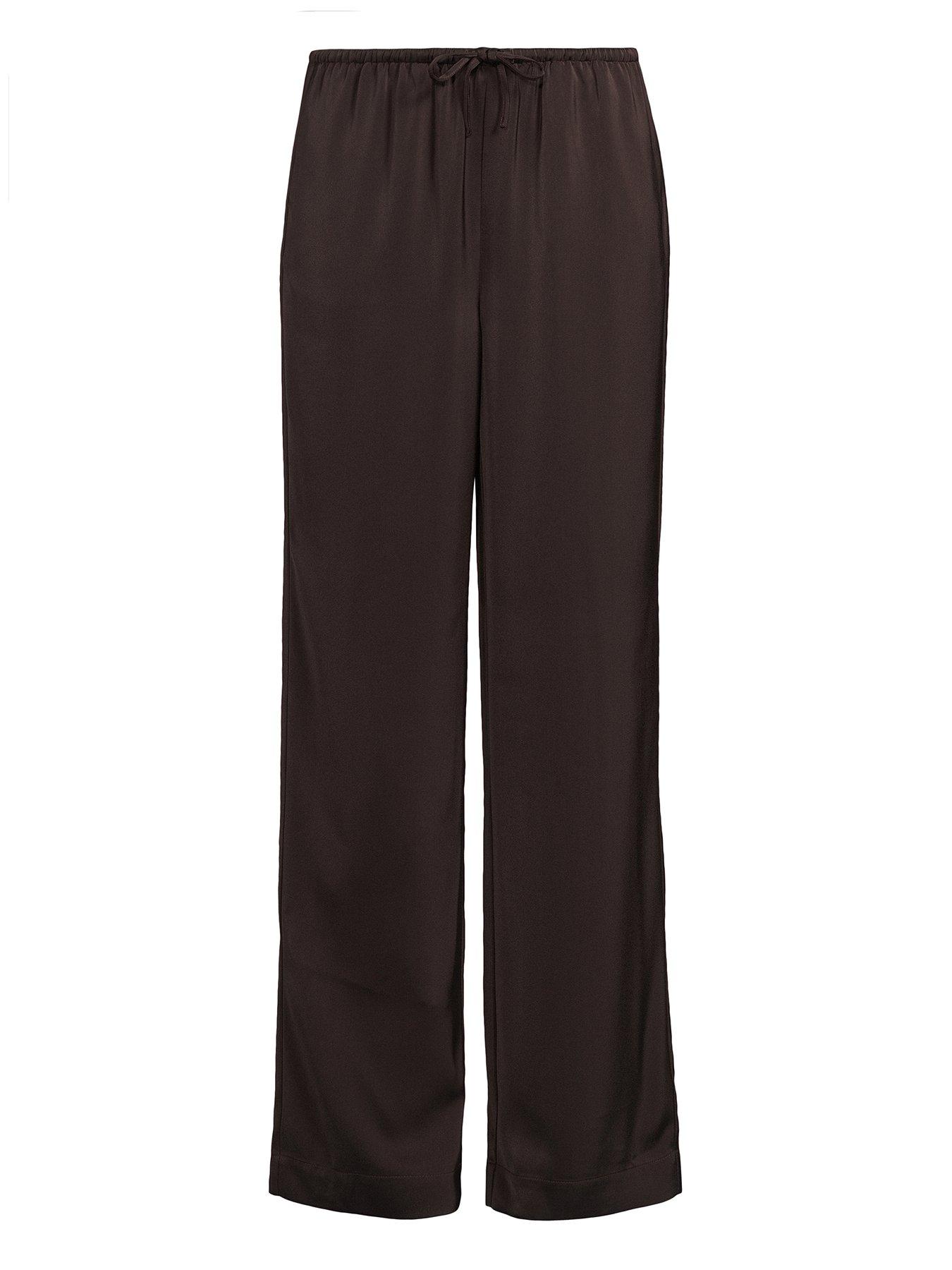 michelle-keegan-matte-satin-trousers-browndetail