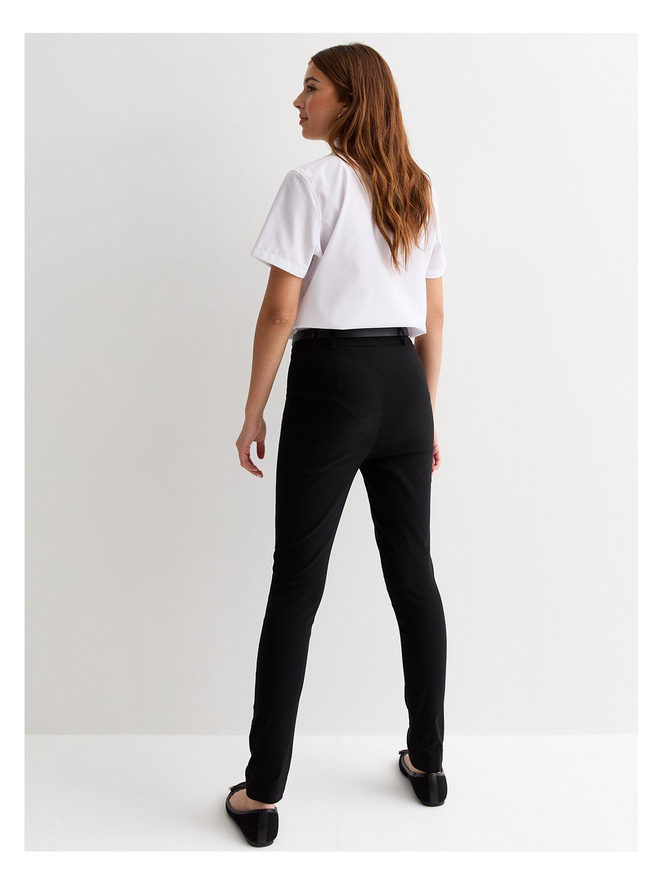 new-look-915-back-to-school-black-stretch-belted-skinny-trousersback