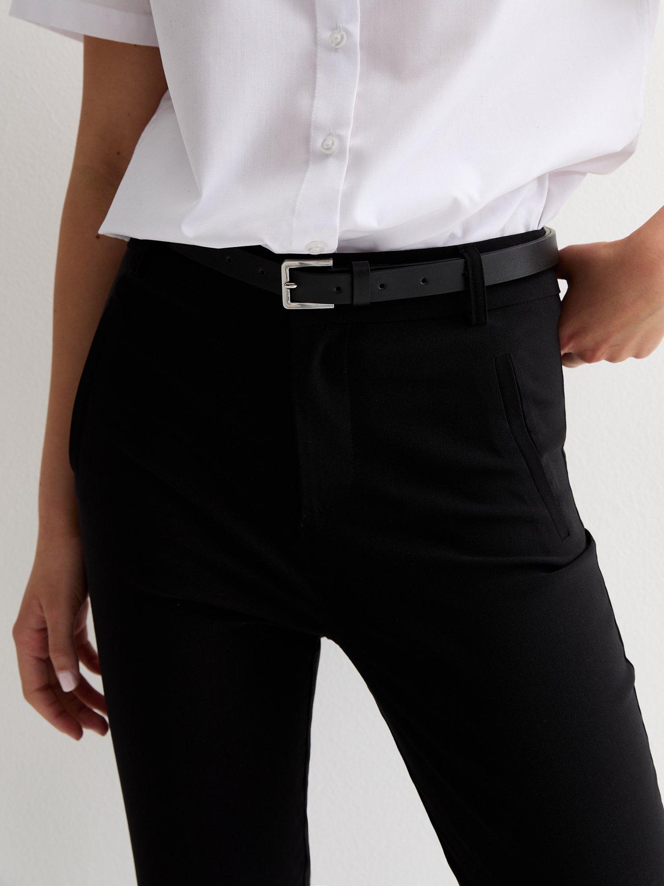 new-look-915-back-to-school-black-stretch-belted-skinny-trousersoutfit