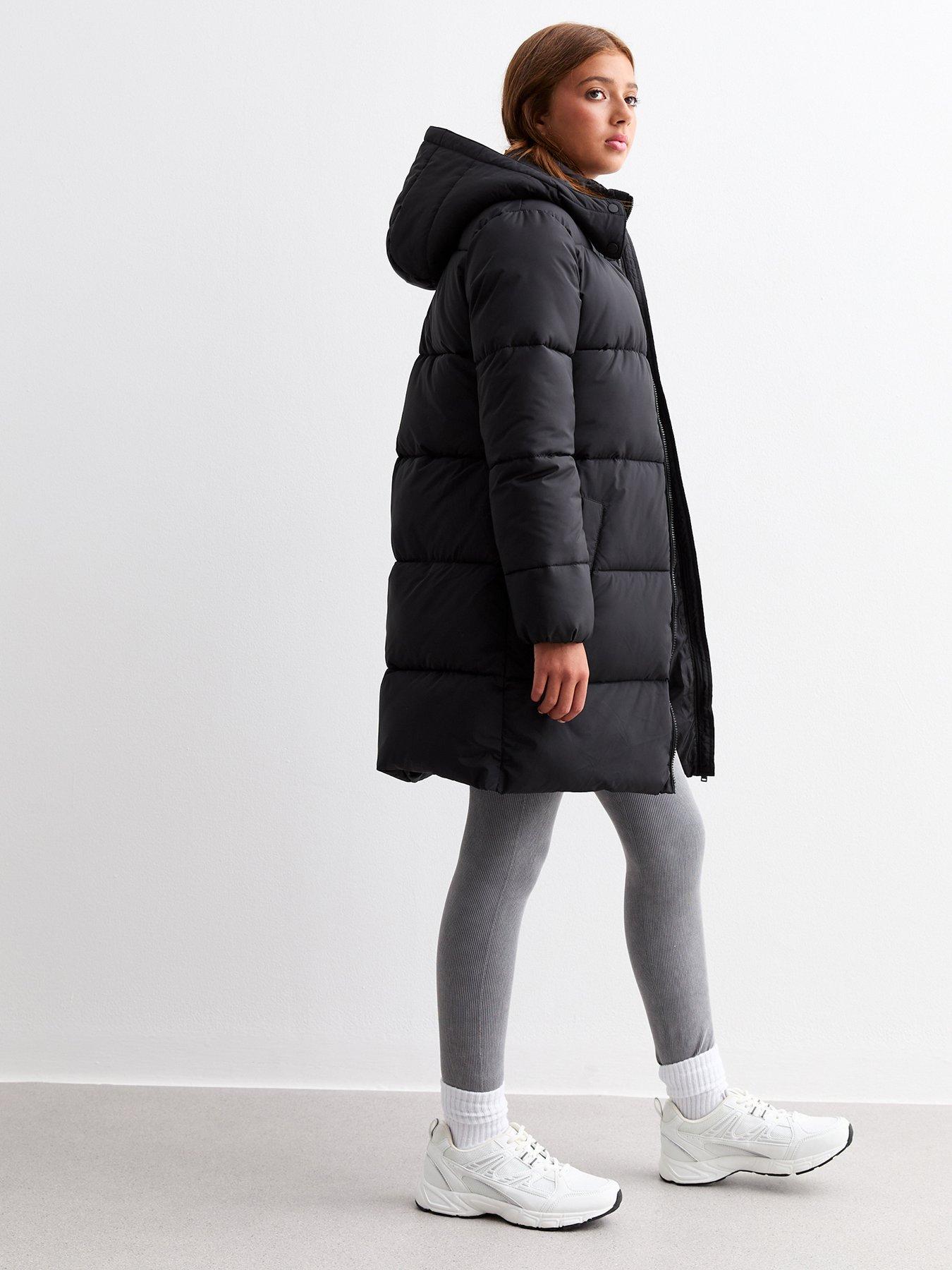 new-look-915-girls-black-padded-hooded-midi-coatstillFront