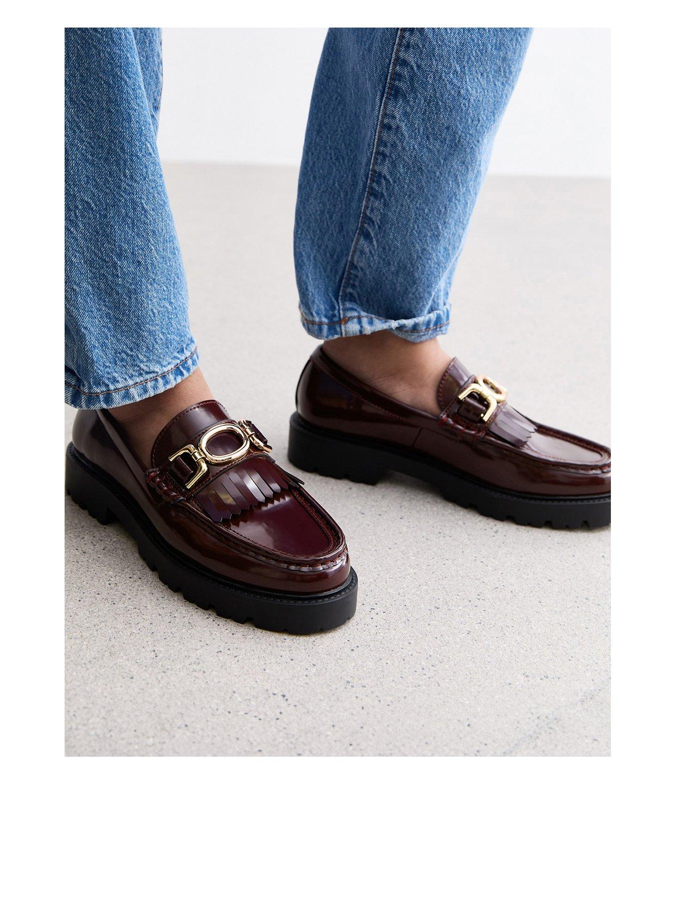 new-look-burgundy-patent-leather-look-tassel-trim-loafers-red