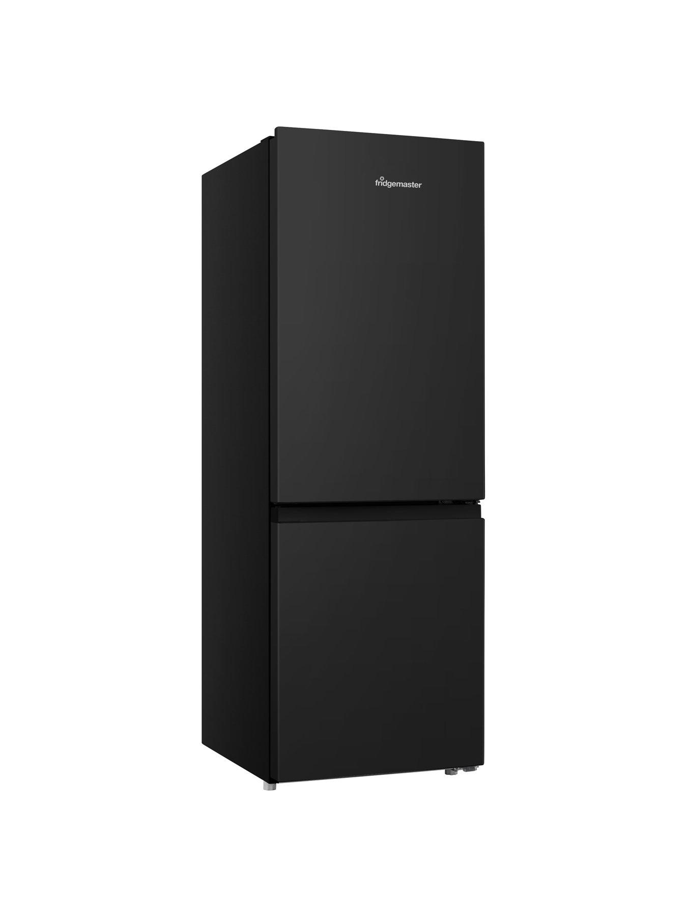 fridgemaster-mc50165eb-50cm-wide-143cm-tallnbspfridge-freezer-blackstillFront