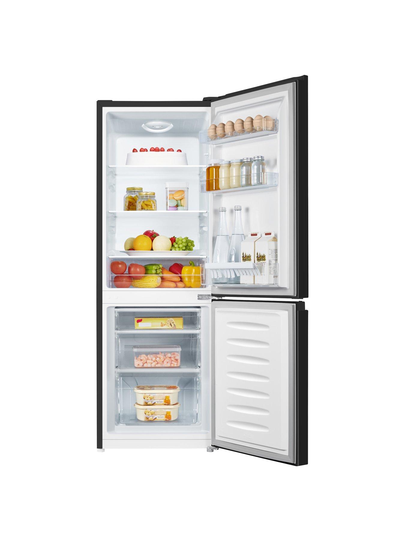 fridgemaster-mc50165eb-50cm-wide-143cm-tallnbspfridge-freezer-blackoutfit