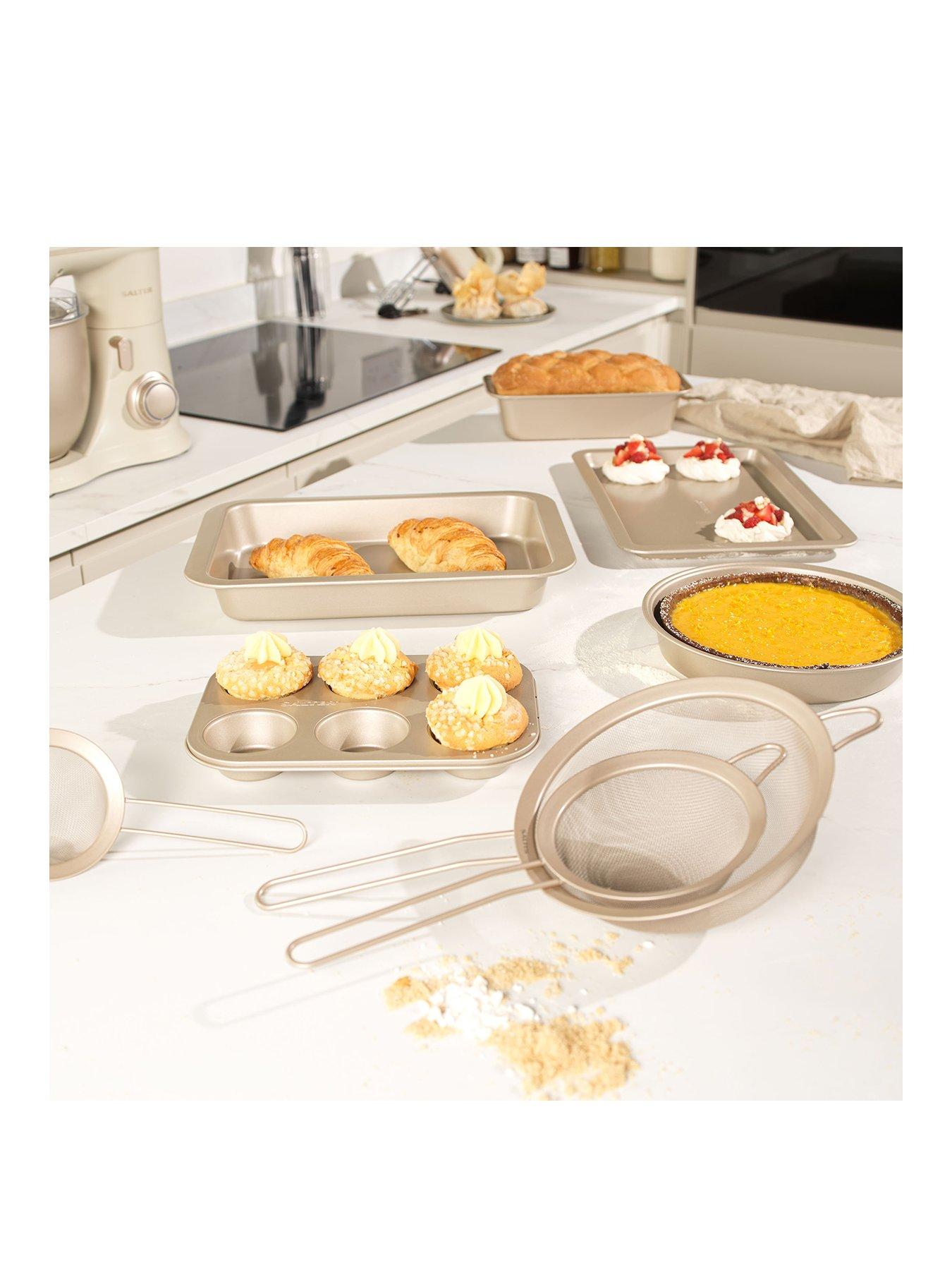 Image 1 of 6 of Salter Bakes 5-Piece Stacking Bakeware Set