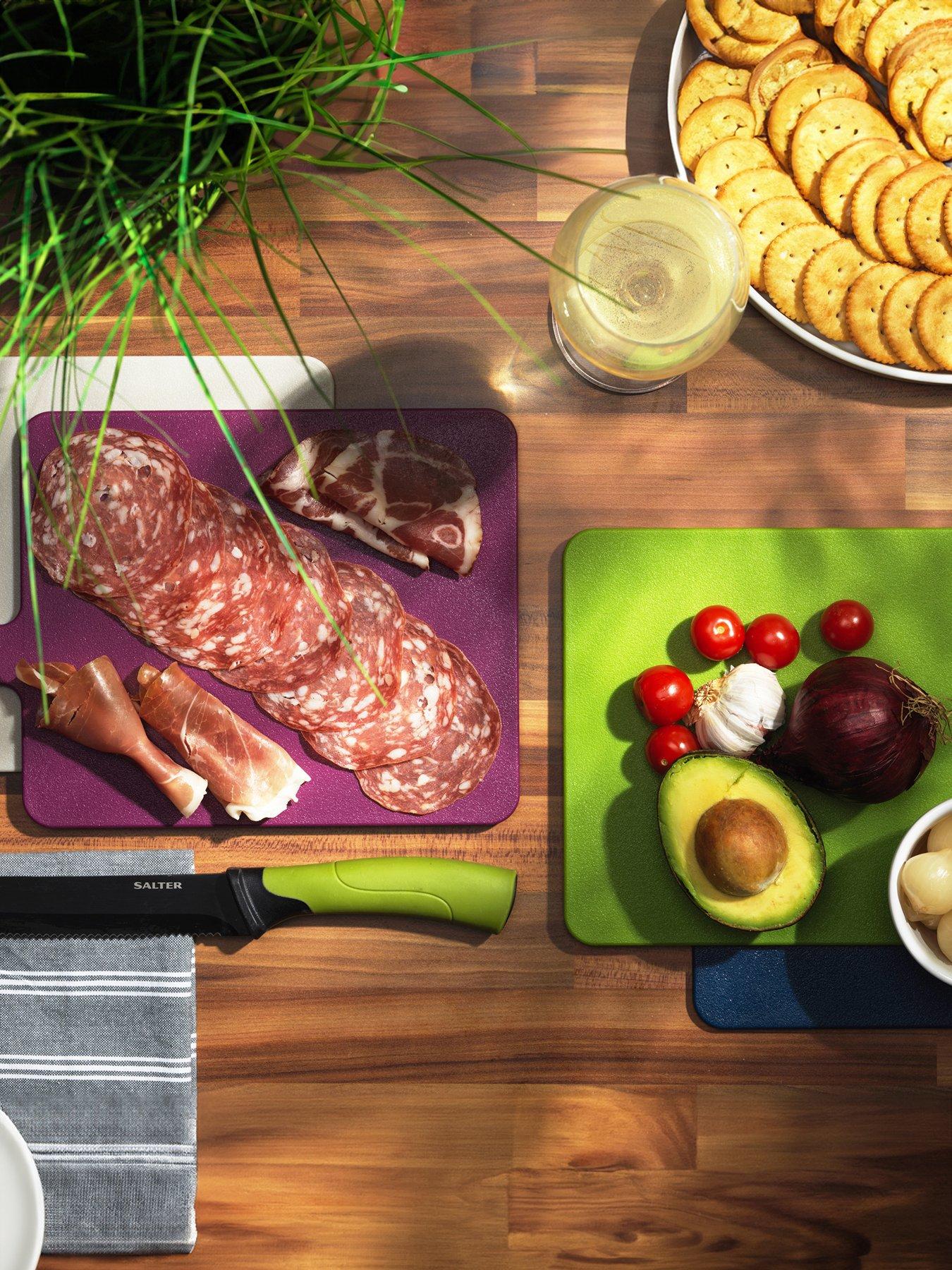 Image of Salter 4-Piece Chopping Board Set