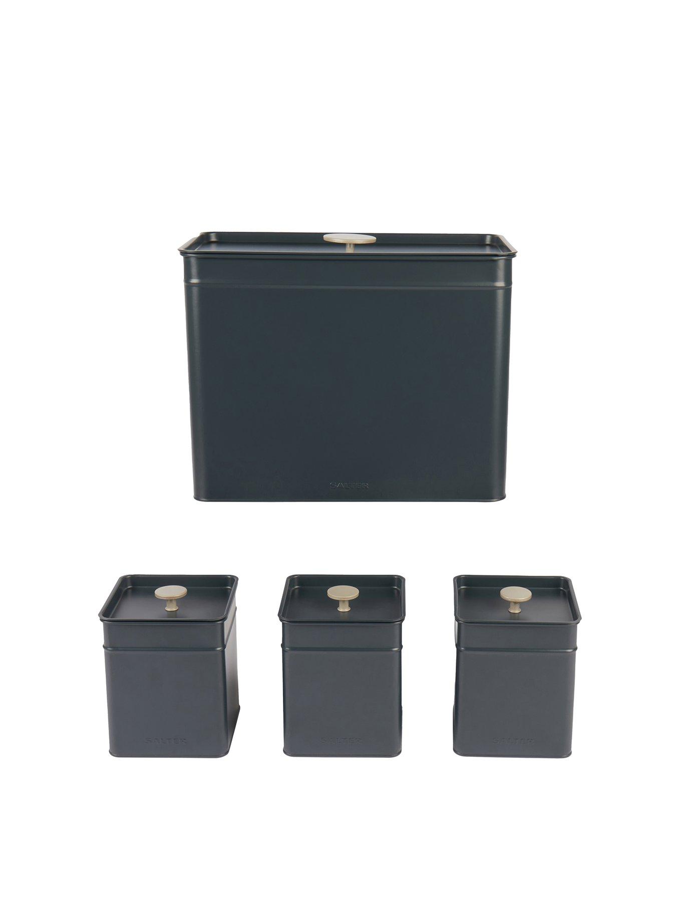 Image 2 of 7 of Salter Marino 4-Piece Bread Bin and Storage Canisters Set