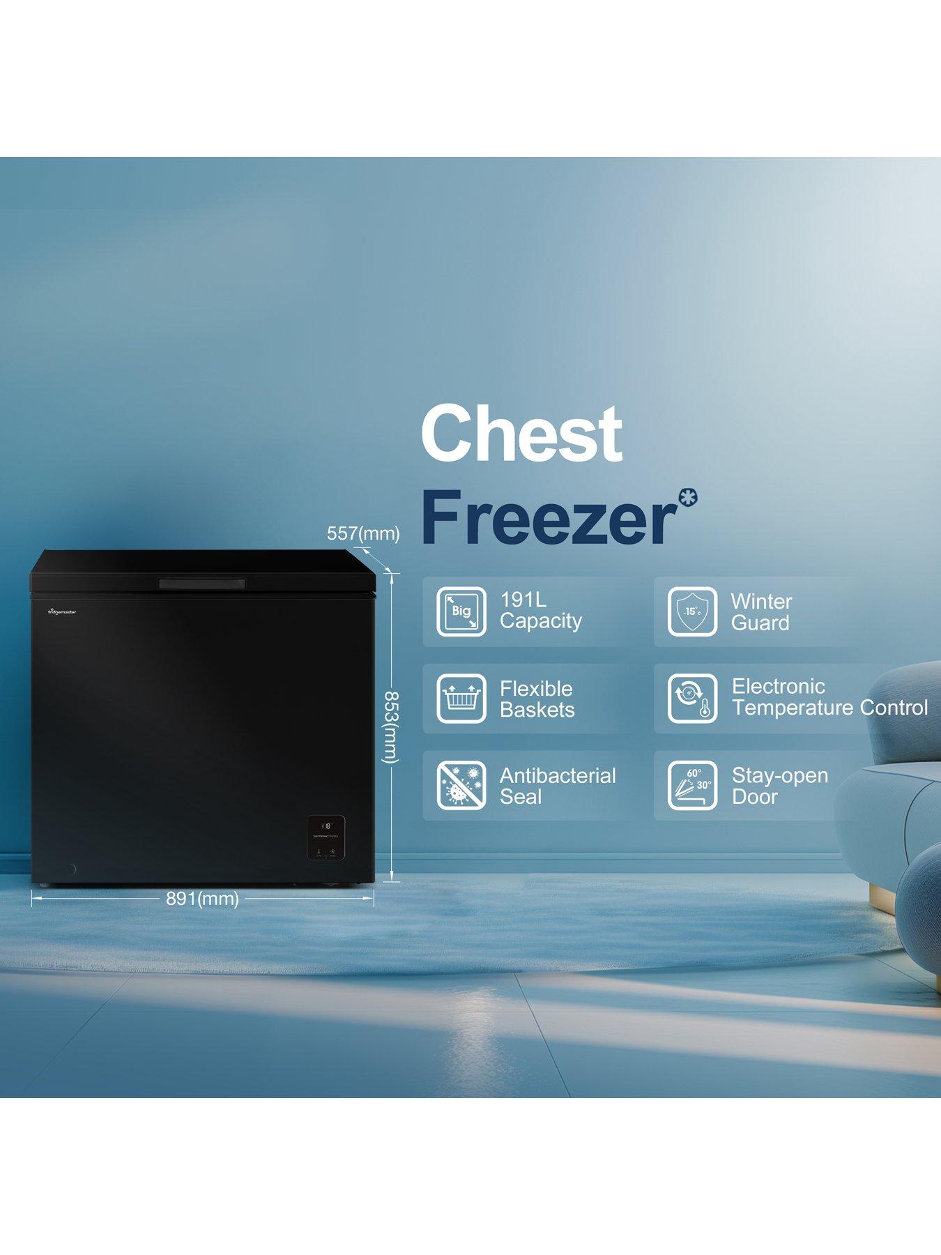 Image 2 of 7 of Fridgemaster MCF198EB 198L Chest Freezer - Black
