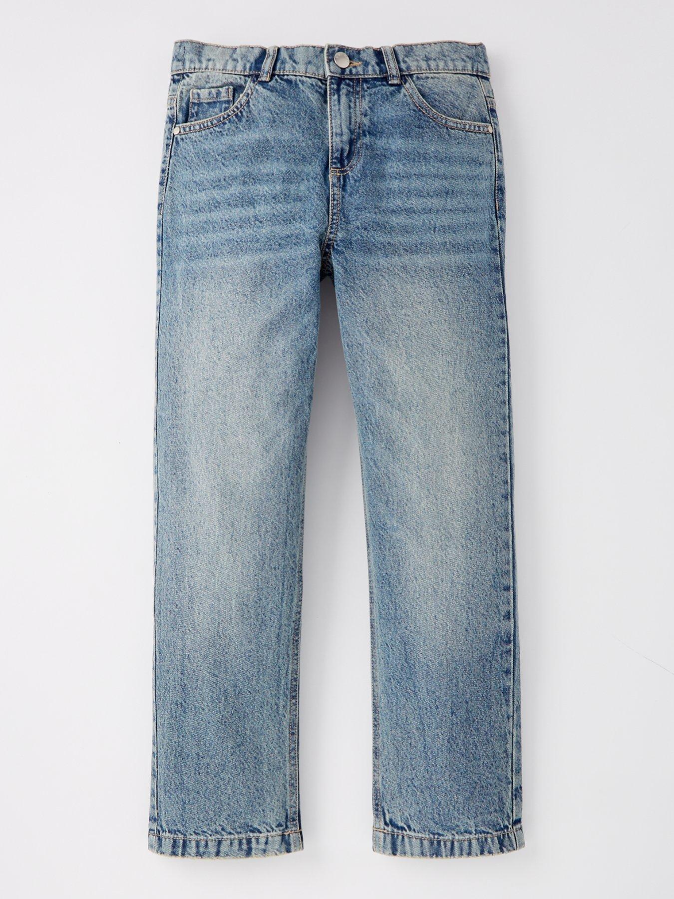 Image 1 of 4 of V by Very Girls Straight Leg Jean - Mid Blue