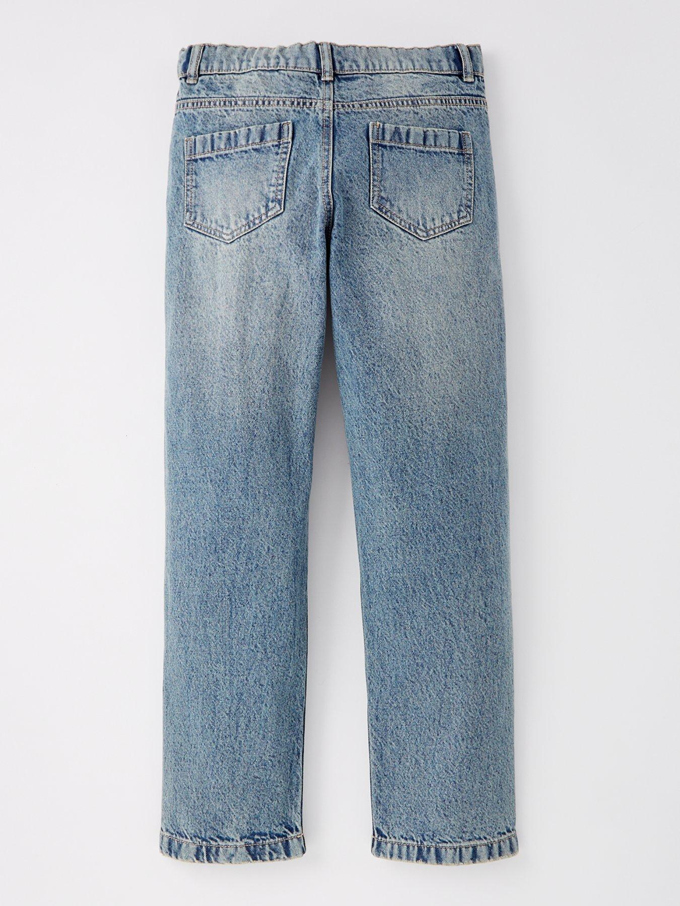 Image 2 of 4 of V by Very Girls Straight Leg Jean - Mid Blue