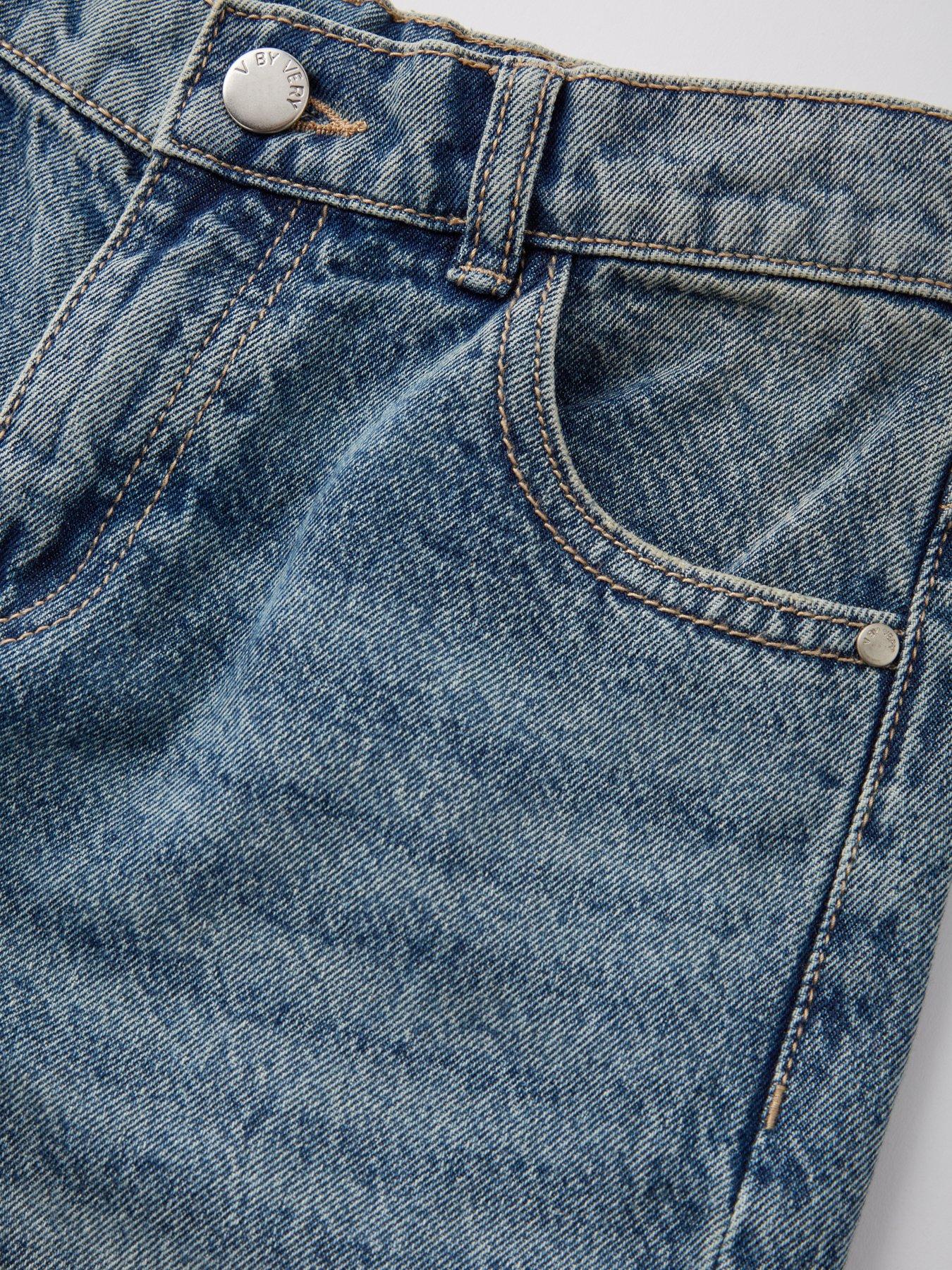 Image 3 of 4 of V by Very Girls Straight Leg Jean - Mid Blue