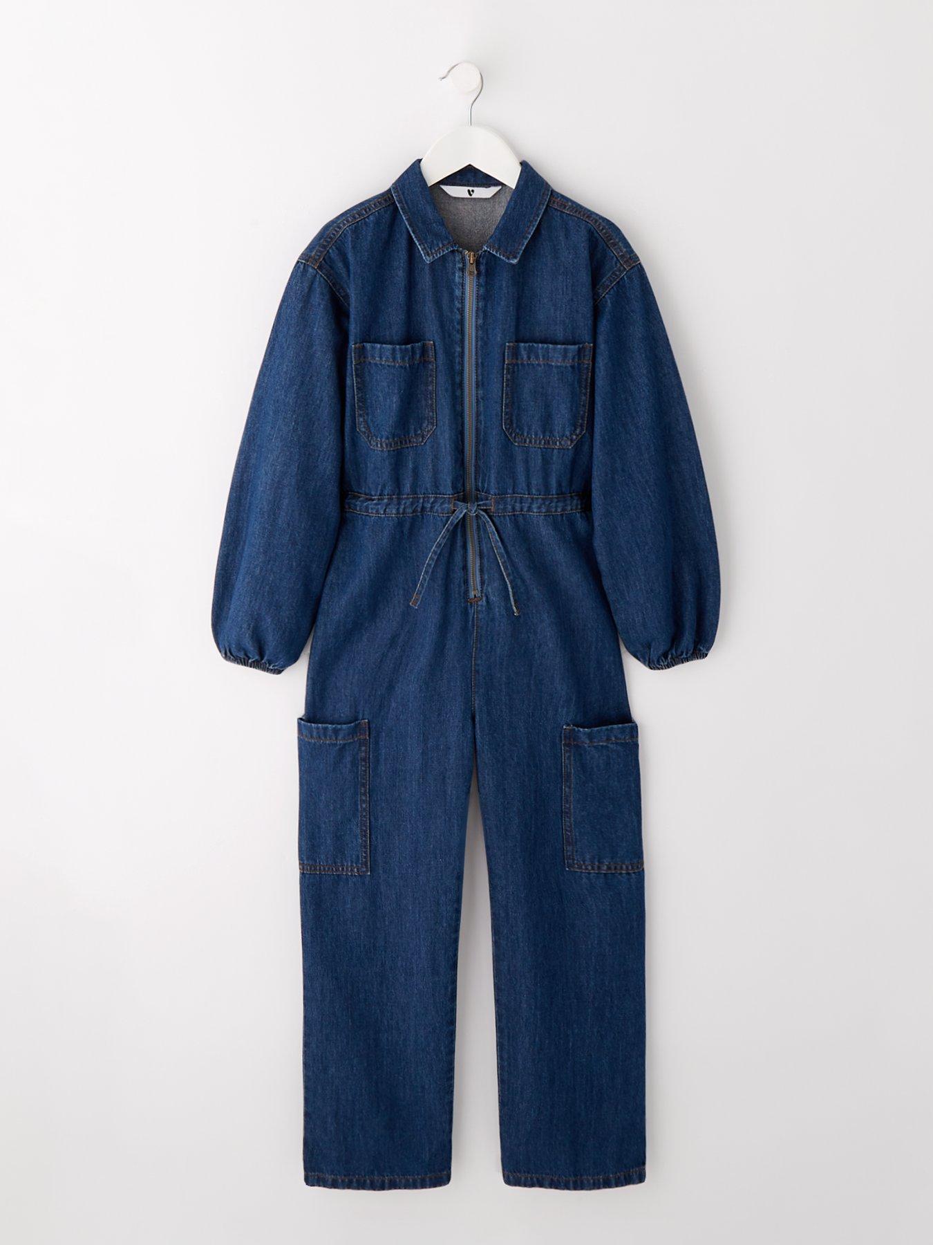 v-by-very-girls-long-sleeve-zip-through-denim-jumpsuit