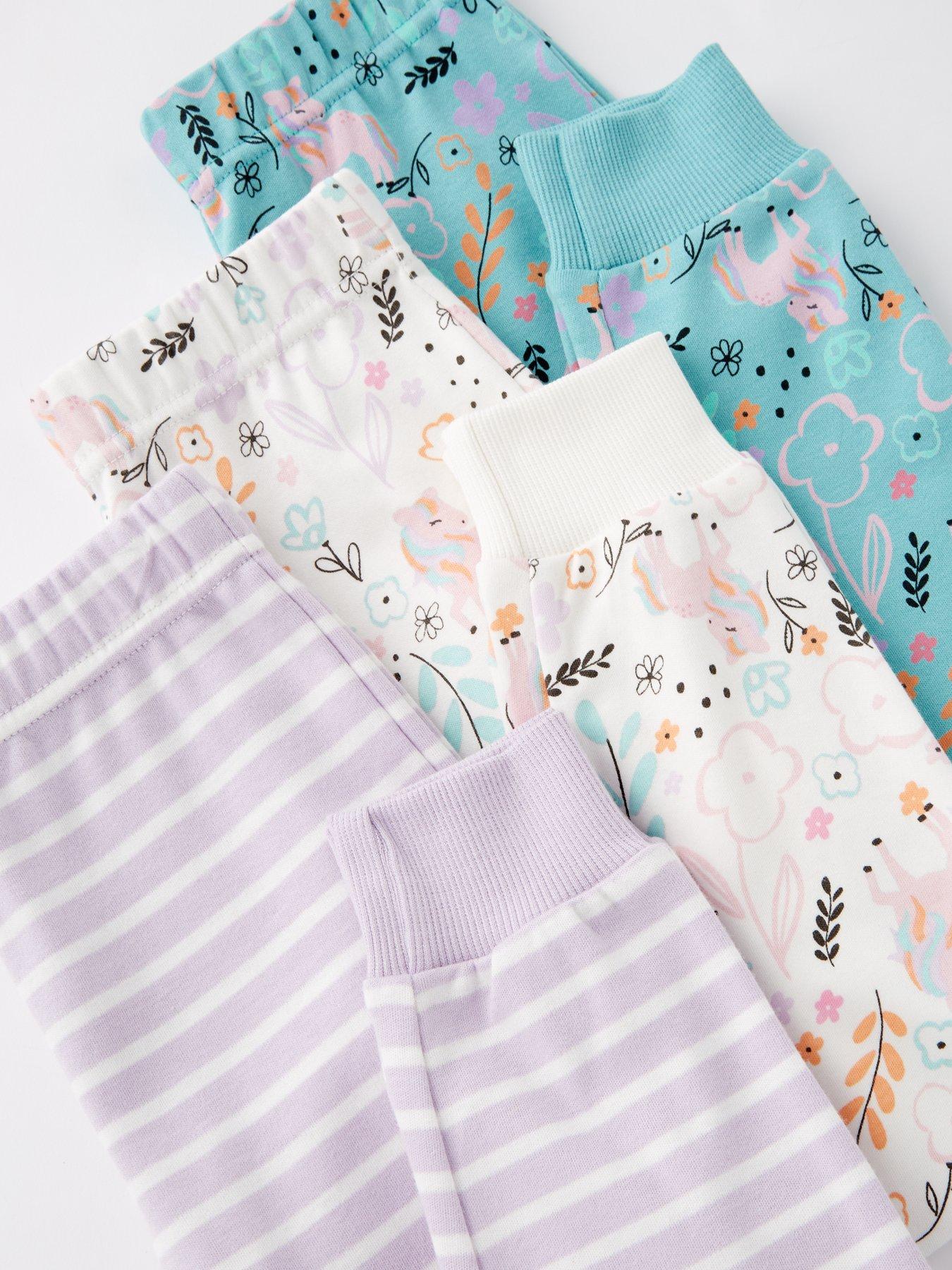 Image 5 of 5 of Mini V by Very Girls Unicorn 3 Pack Pyjama Set - Multi