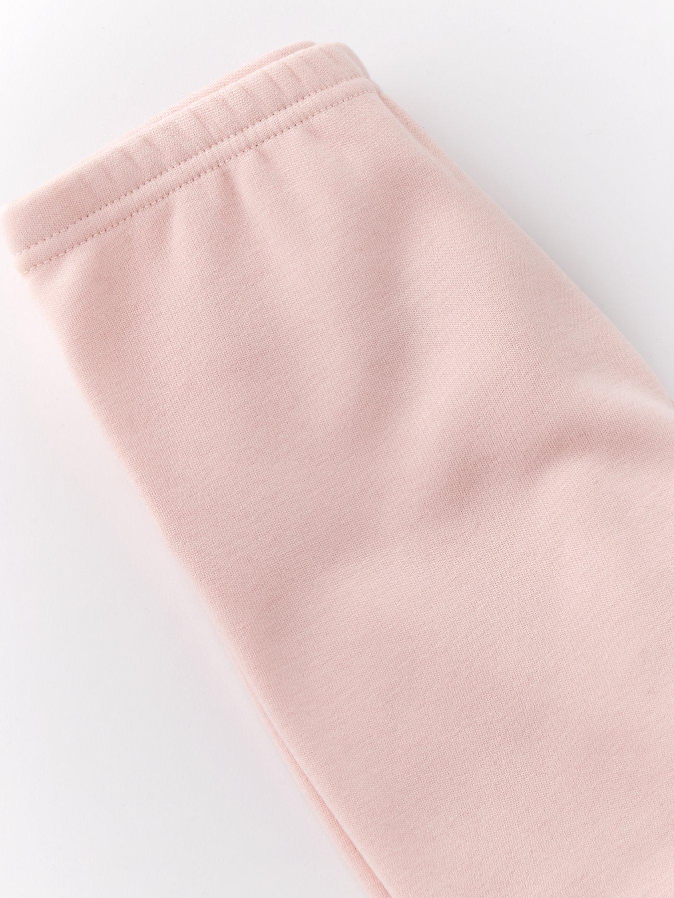 Image 3 of 4 of Mini V by Very Girls Warm Fleece Lined Leggings - Pink