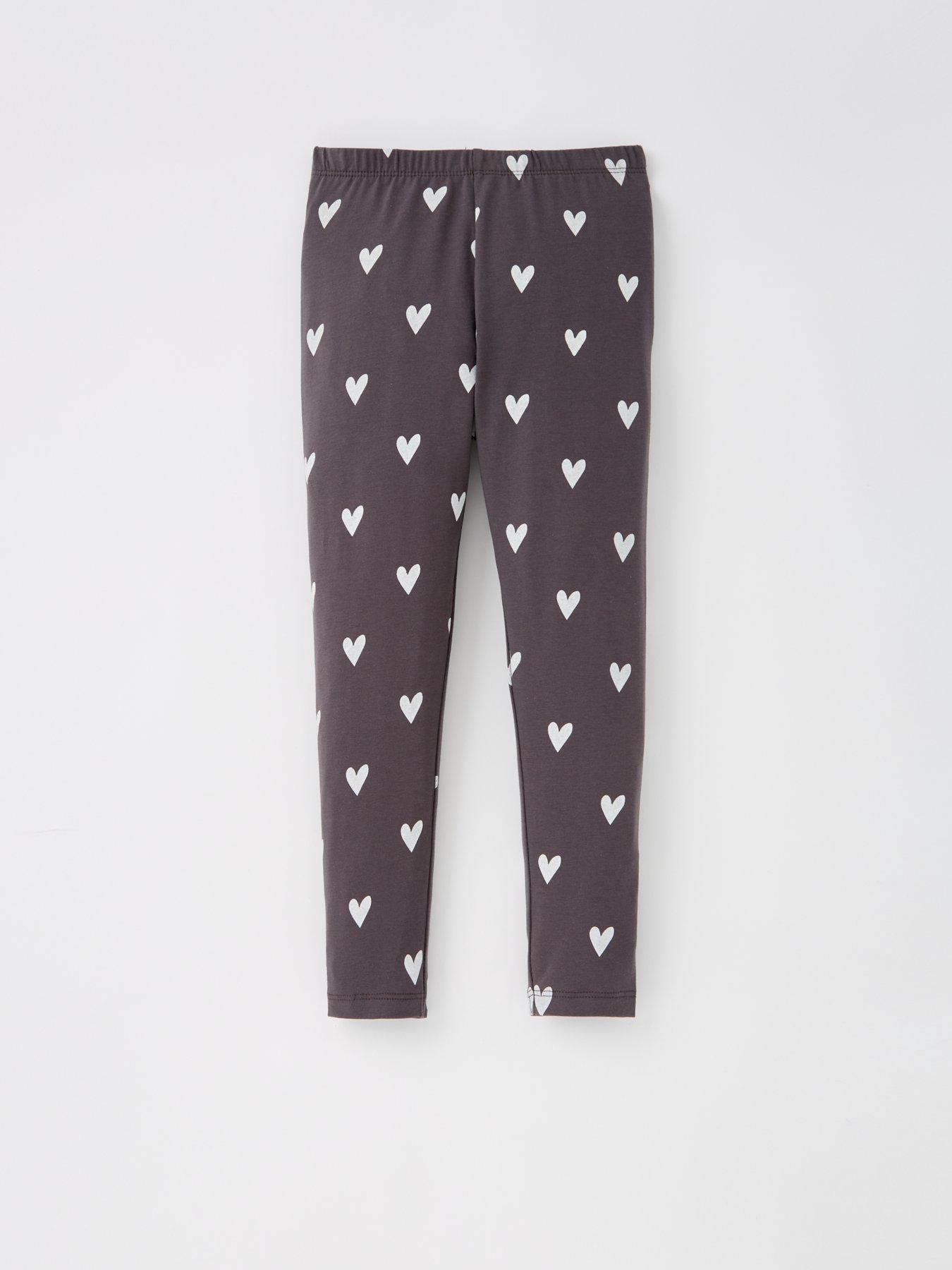 Image 5 of 5 of Mini V by Very Girls 3 Pack Spot, Heart And Leopard Leggings - Multi