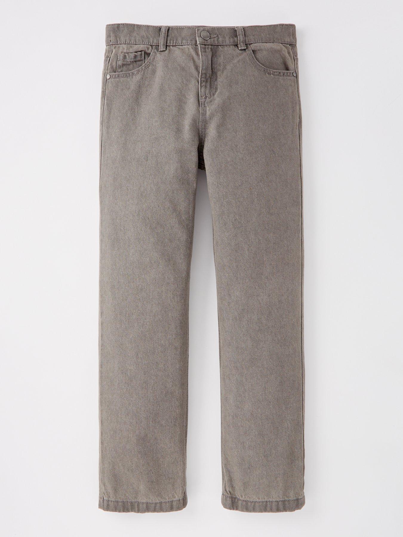 Image 1 of 4 of V by Very Girls Black Straight Leg Jean - Grey