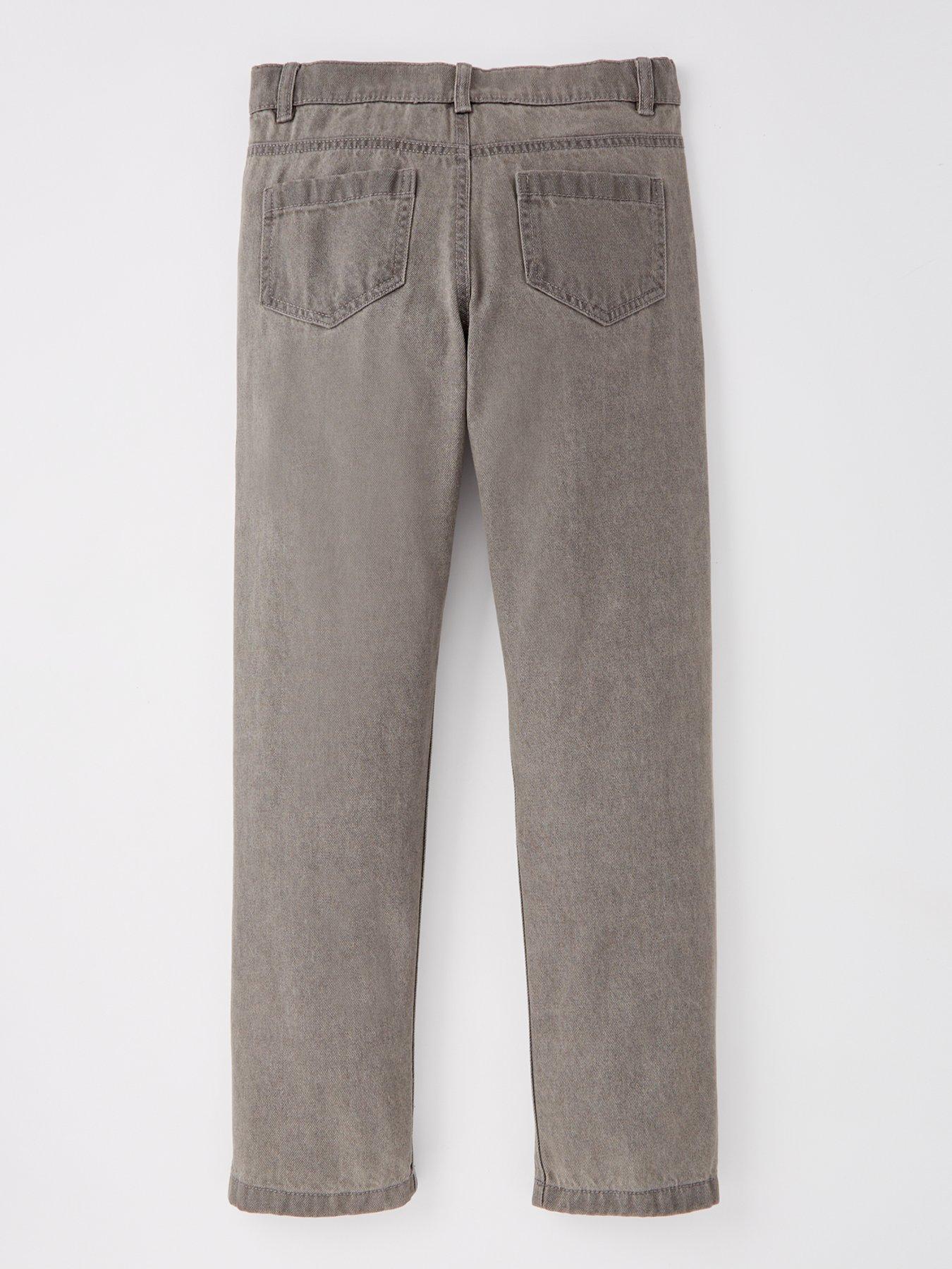 Image 2 of 4 of V by Very Girls Black Straight Leg Jean - Grey