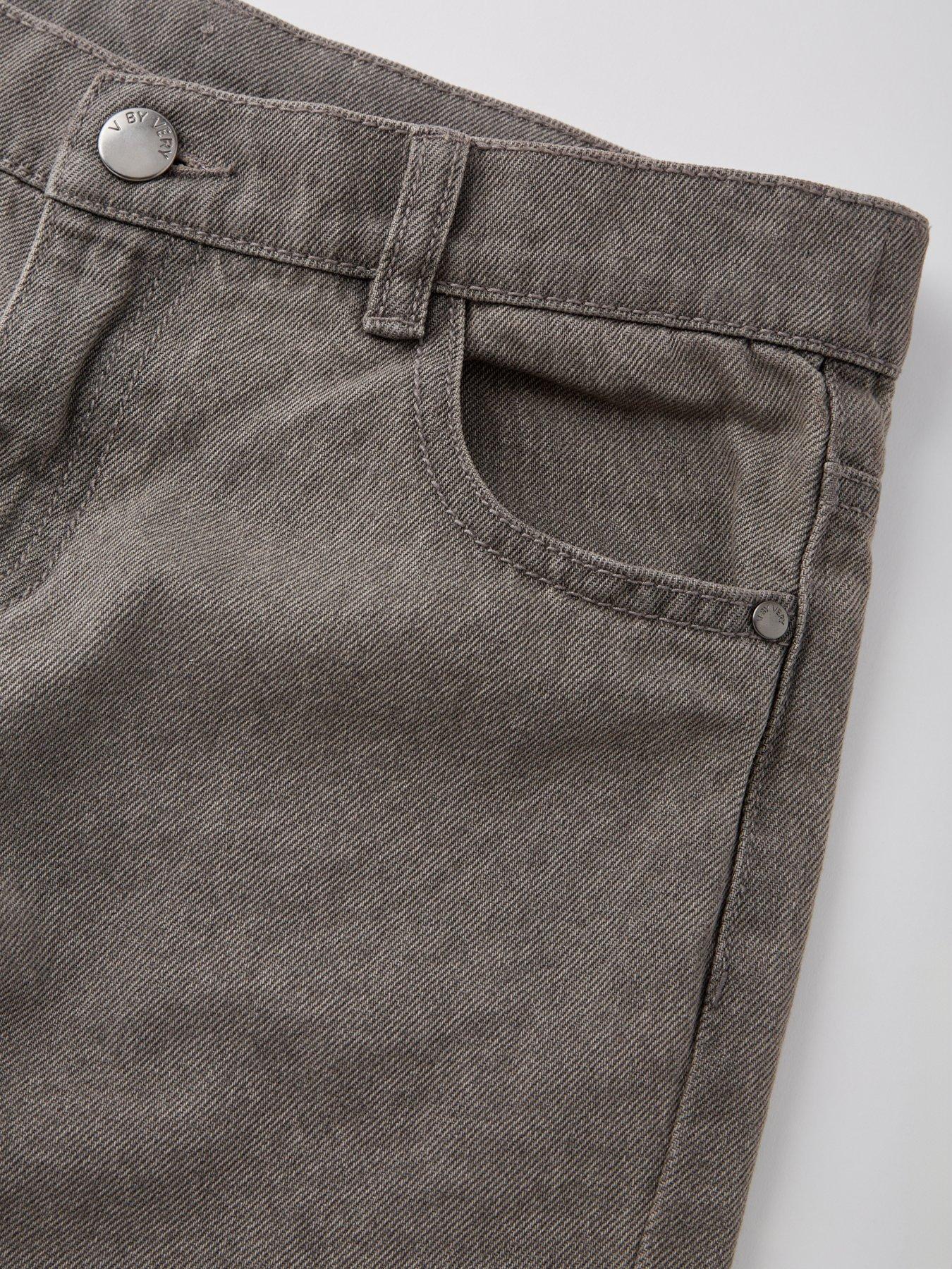 Image 3 of 4 of V by Very Girls Black Straight Leg Jean - Grey