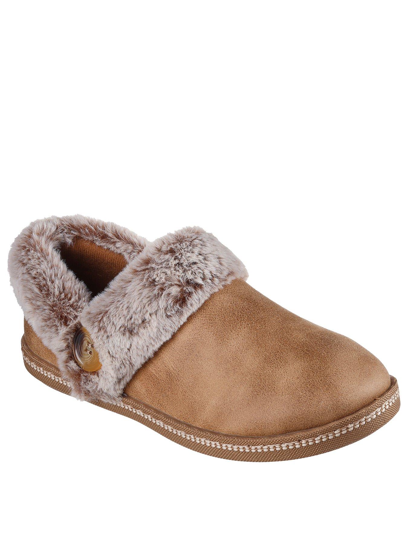 skechers-button-open-quarter-slipper-w-memory-foam-brownstillFront