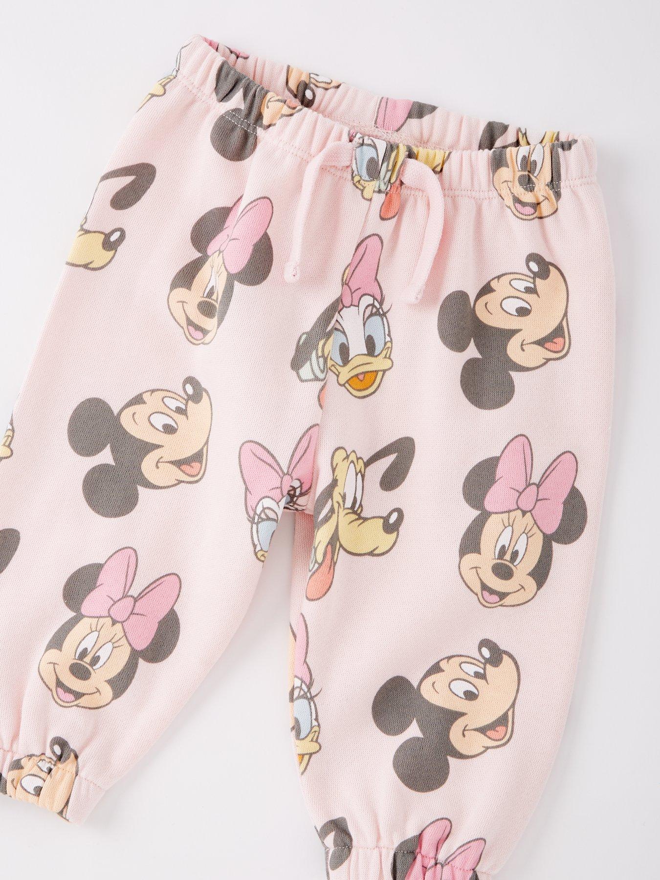 Image 4 of 4 of Minnie Mouse Baby Disney Minnie Mouse 2 Piece All Over Print Sweat And Jogger Set
