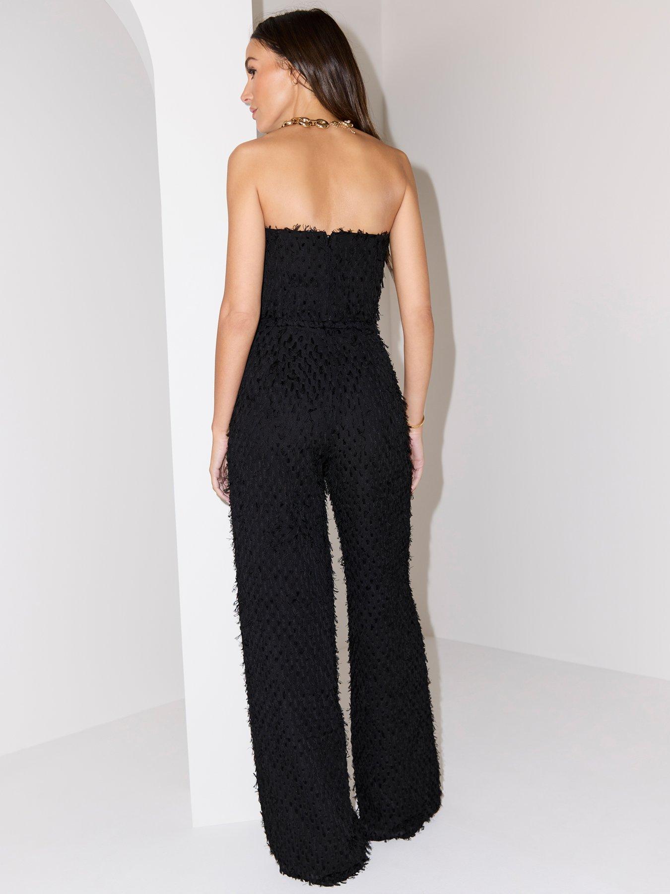 michelle-keegan-co-ord-eyelash-woven-wide-leg-trousers-blackstillFront