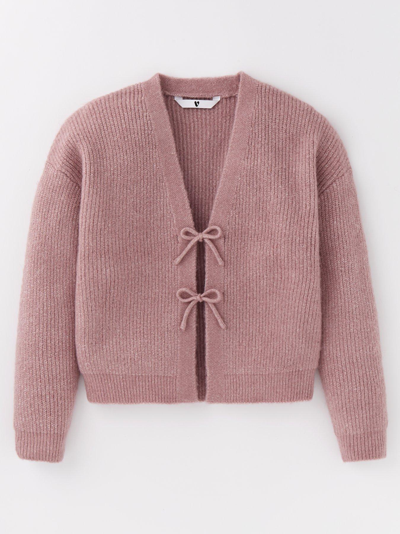 v-by-very-girls-knitted-bow-cardigan