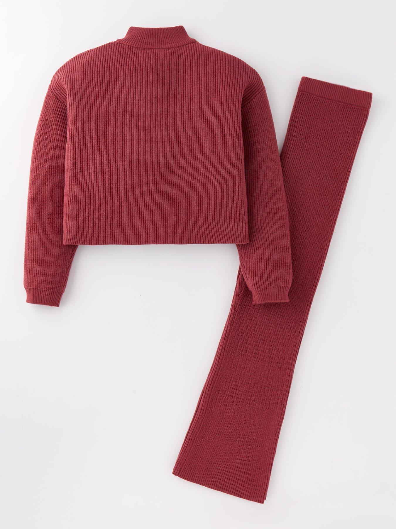 v-by-very-girls-knitted-rib-cropped-funnel-neck-jumper-and-trouser-setback