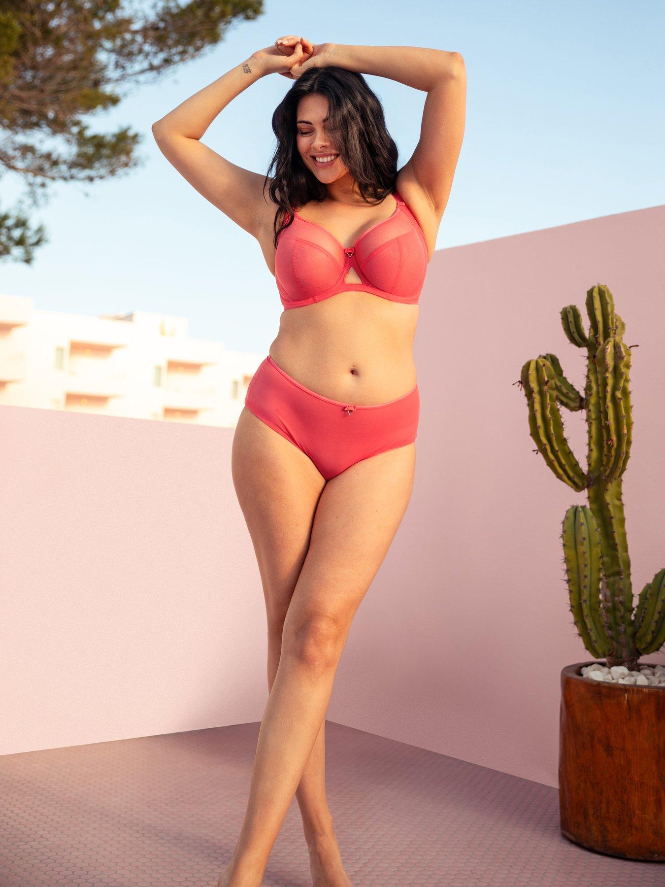 Image 1 of 5 of Curvy Kate Victory Side Support Balcony Bra - Papaya - Red