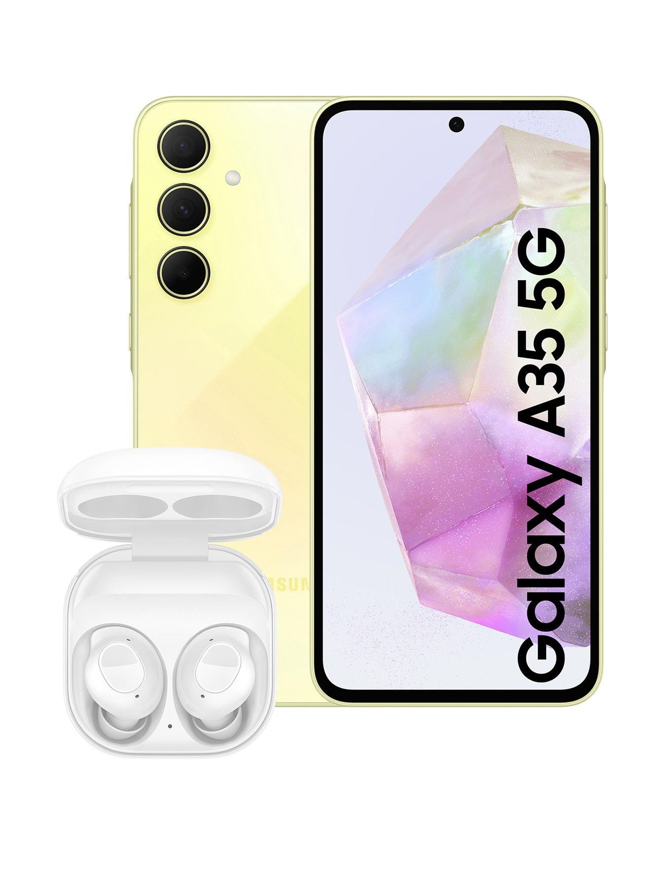 undefined Galaxy A35 5G (8GB RAM, 256GB Storage, Navy) with Galaxy Buds FE Earbuds (White)