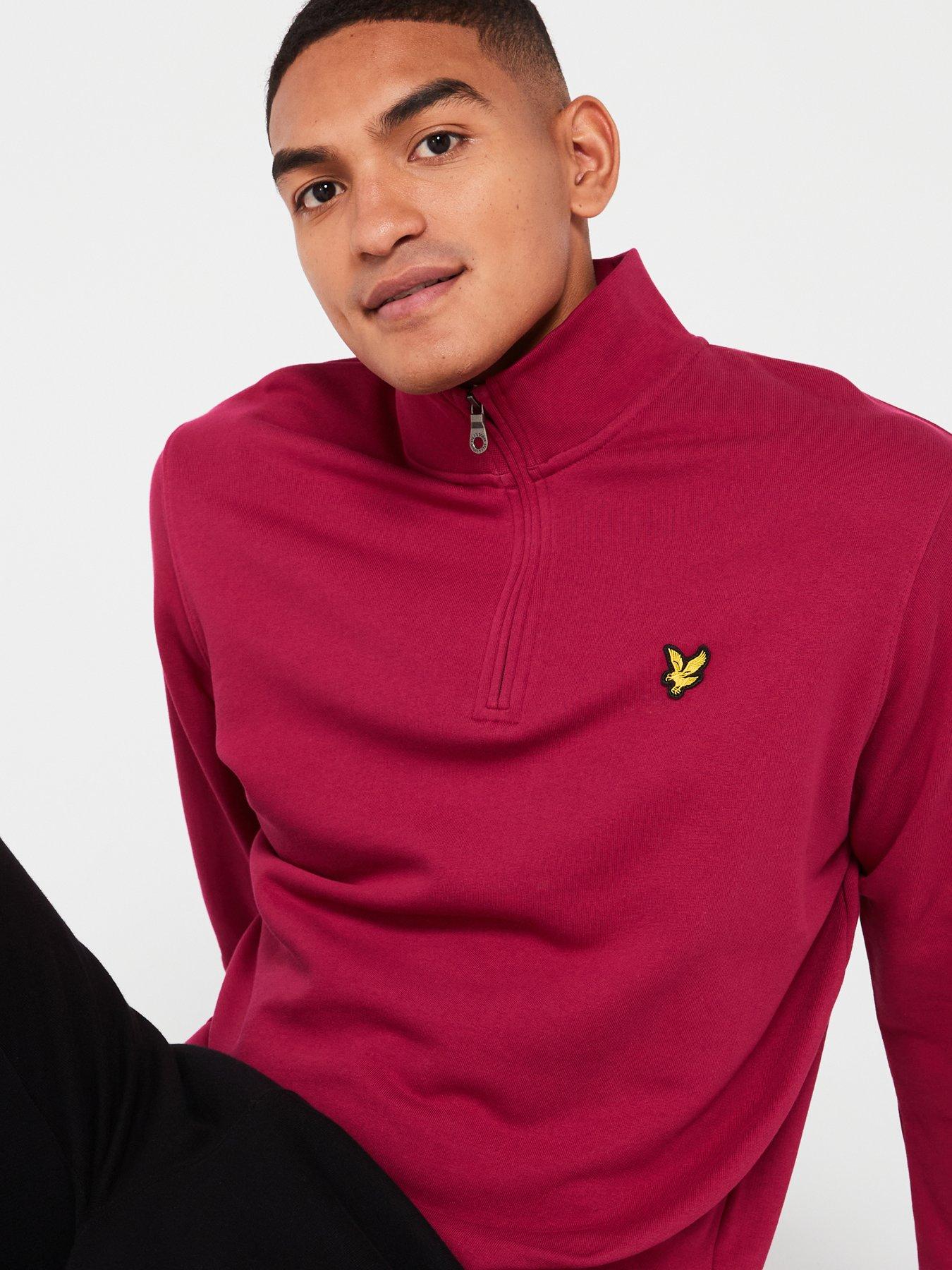 lyle-scott-loopback-quarter-zip-sweat-top-redoutfit