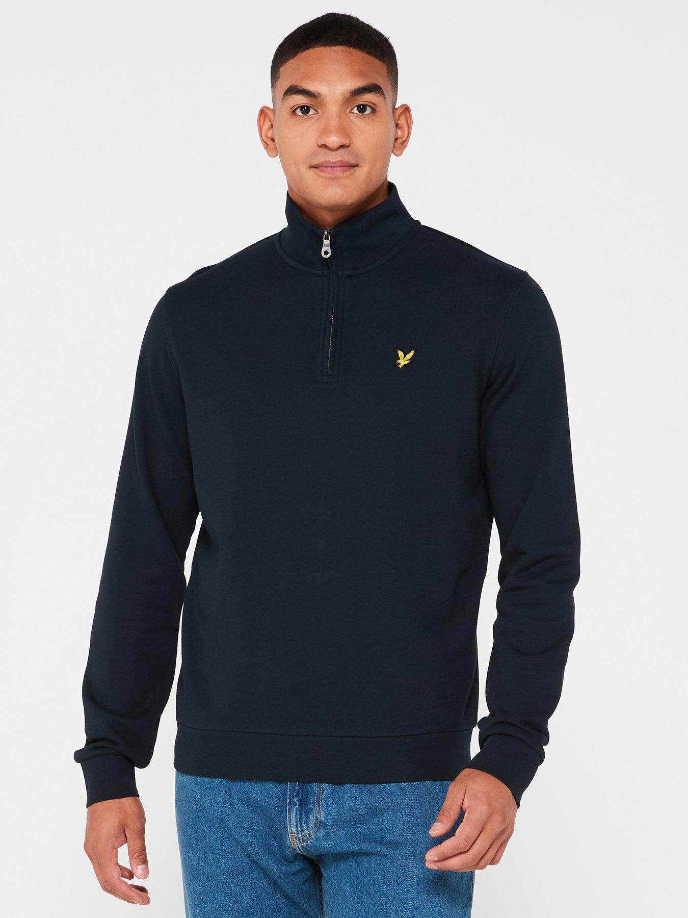 lyle-scott-ampamp-loopback-quarter-zip-sweat-top-navy