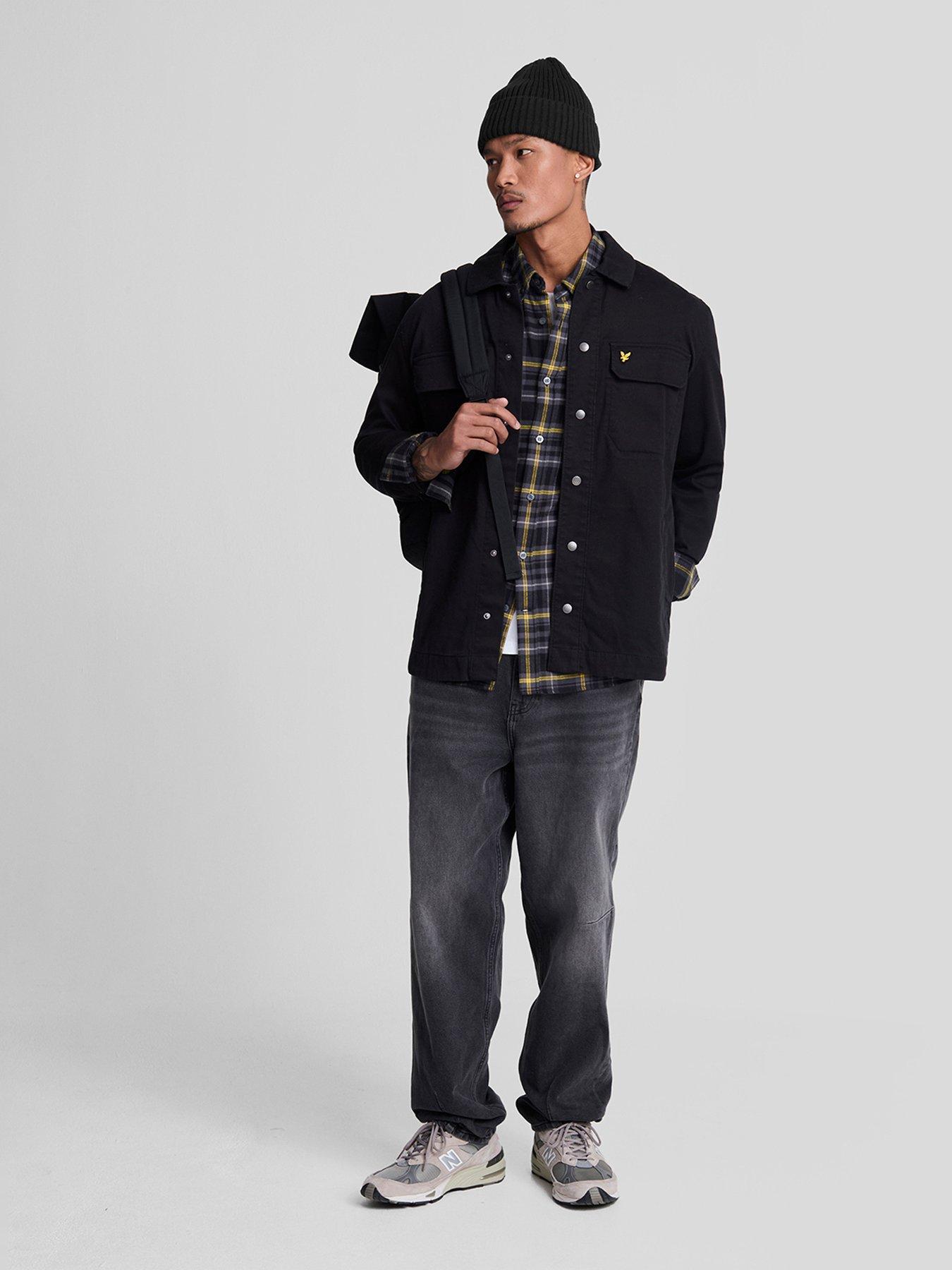 lyle-scott-lyle-amp-scott-long-sleeve-check-flannel-shirt-blackback