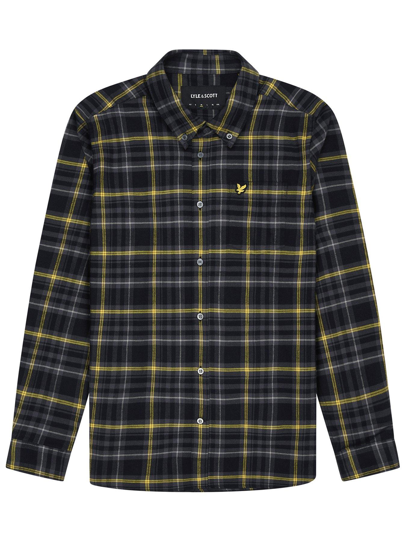 lyle-scott-lyle-amp-scott-long-sleeve-check-flannel-shirt-blackdetail