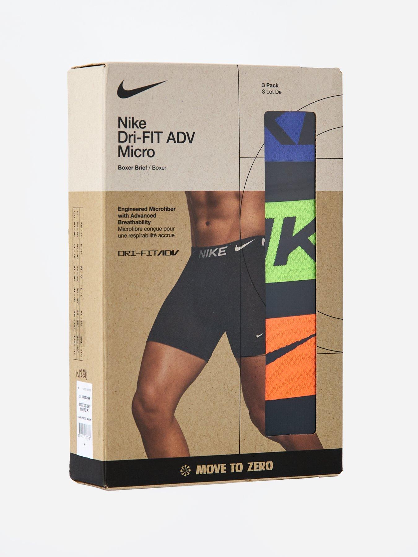 Image 4 of 4 of Nike 3pk Boxer Brief- Black/multi Waistband