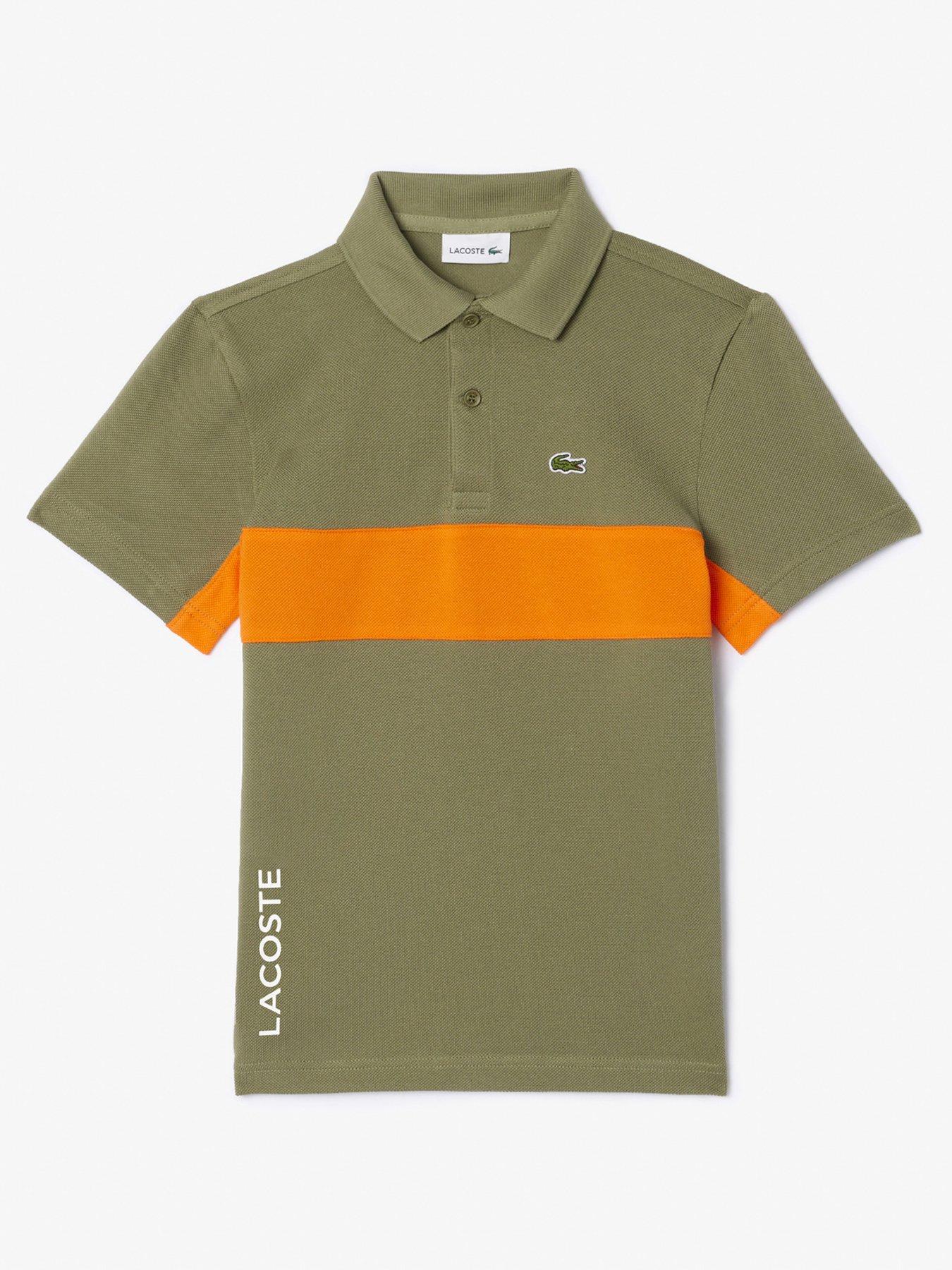 lacoste-kids-color-block-polo-khaki