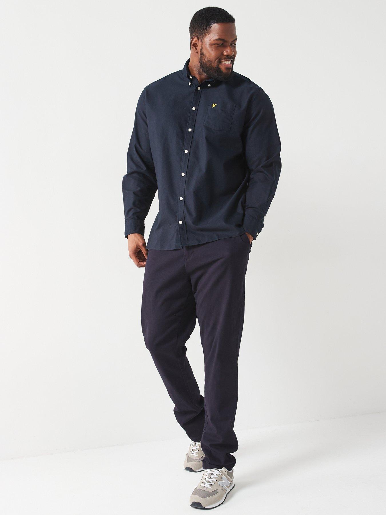 lyle-scott-lyle-amp-scott-big-amp-tall-long-sleeve-plain-oxford-shirt-navydetail