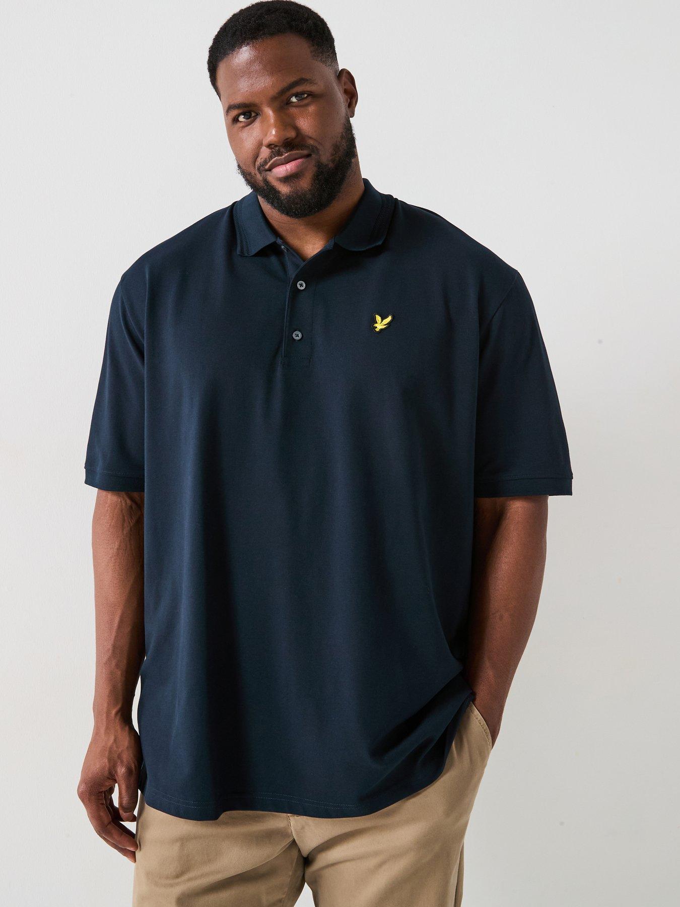 lyle-scott-big-tall-rally-tipped-regular-fit-polo-shirt-navy