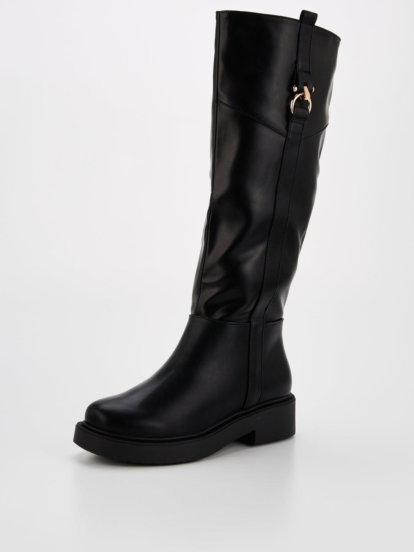 v-by-very-flat-riding-knee-boot-blackstillFront