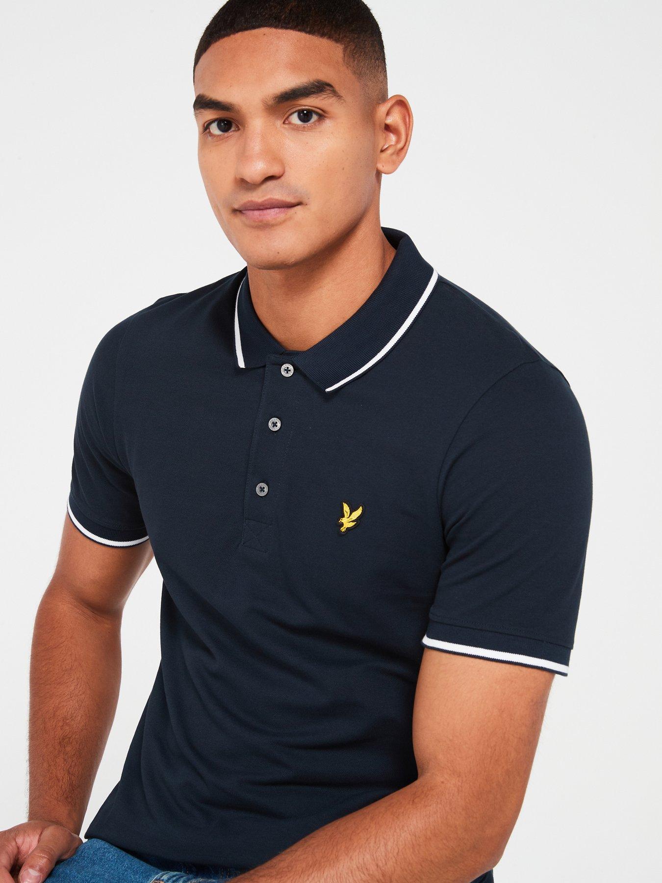 lyle-scott-lyle-amp-scott-short-sleeve-regular-fit-tipped-polo-shirt-navyoutfit