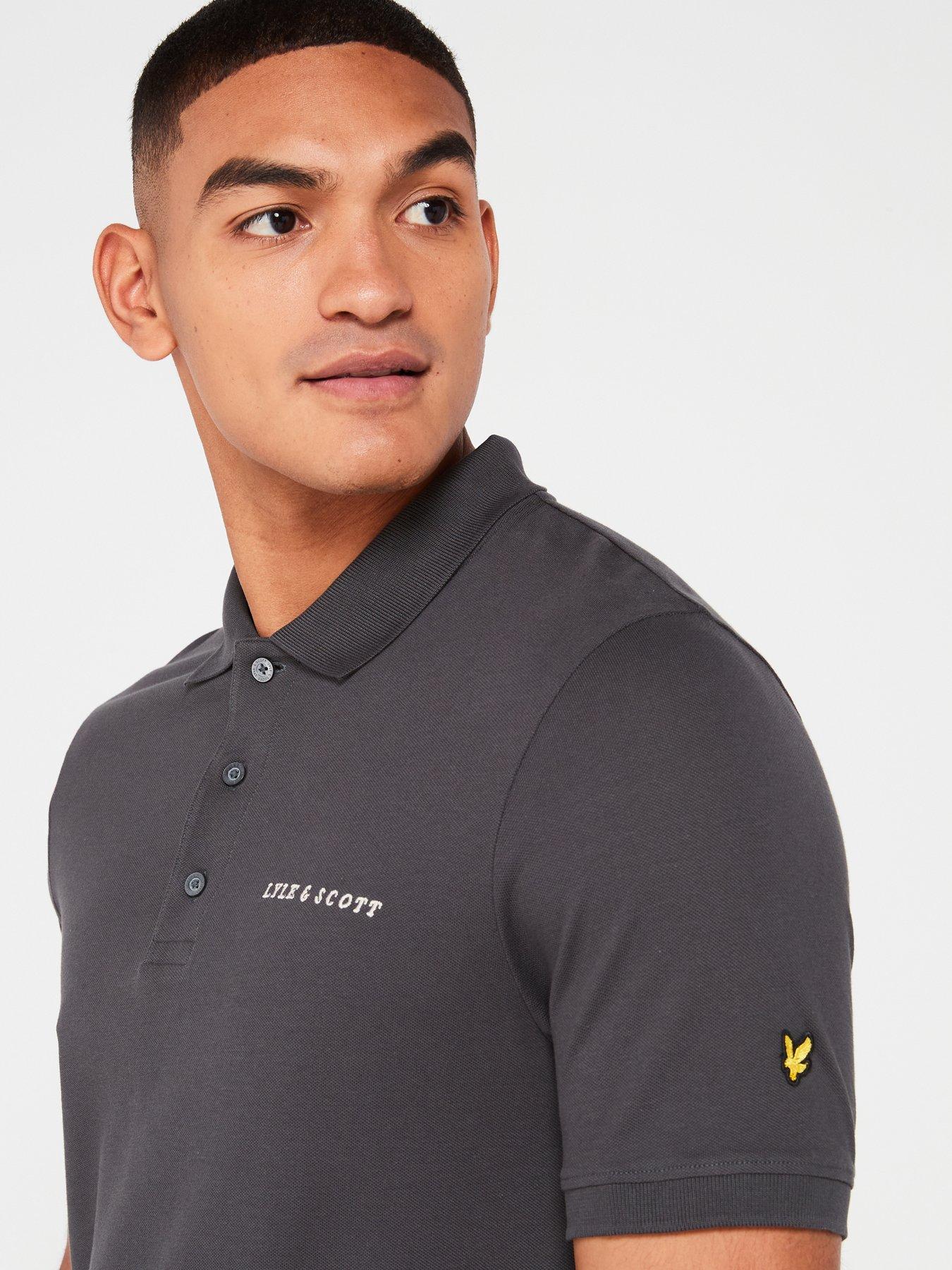 lyle-scott-lyle-amp-scott-short-sleeve-embroidered-regular-fit-polo-shirt-dark-greyoutfit