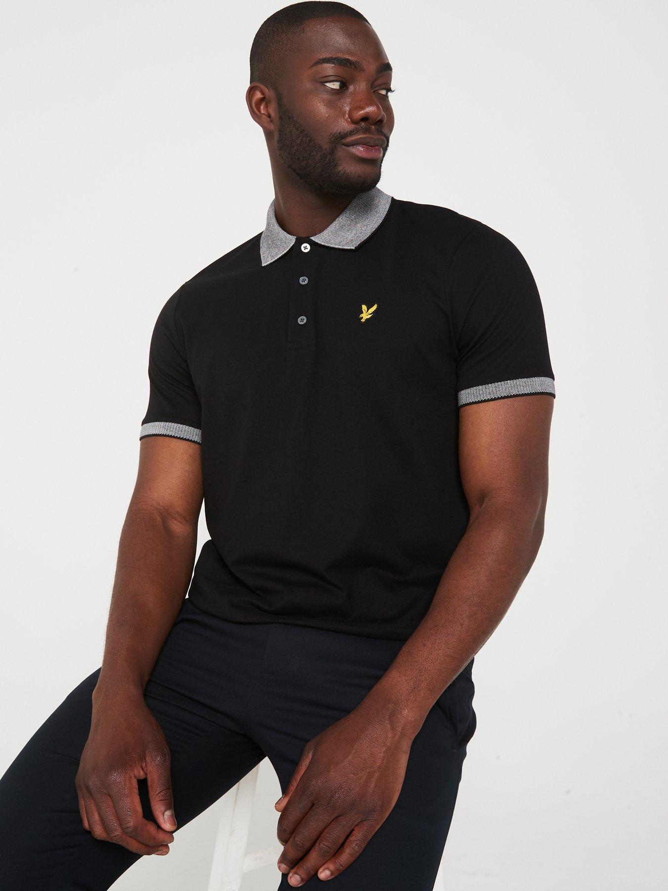 lyle-scott-lyle-amp-scott-short-sleeve-branded-tipped-regular-fit-polo-shirt-blackdetail