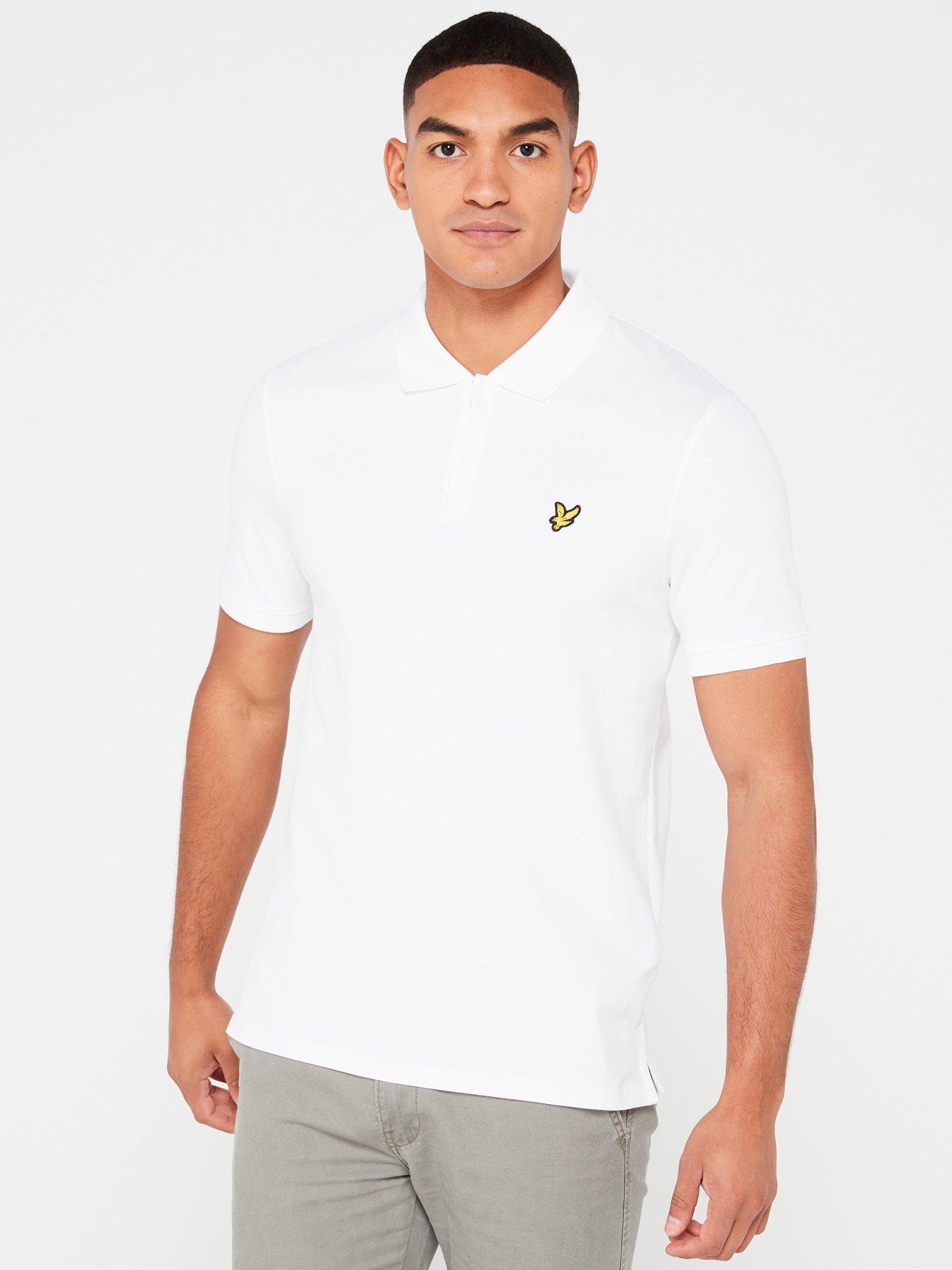 lyle-scott-lyle-amp-scott-short-sleeve-zip-polo-shirt-white