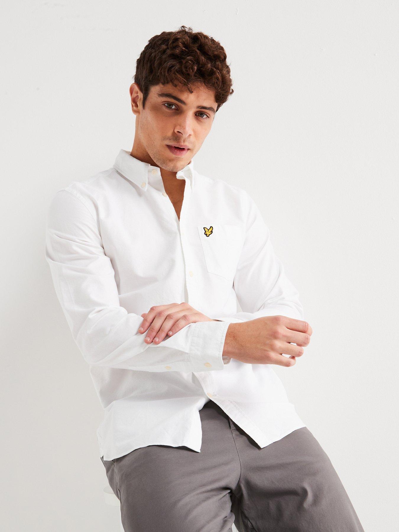 lyle-scott-long-sleeve-regular-fit-plain-oxford-shirt-white