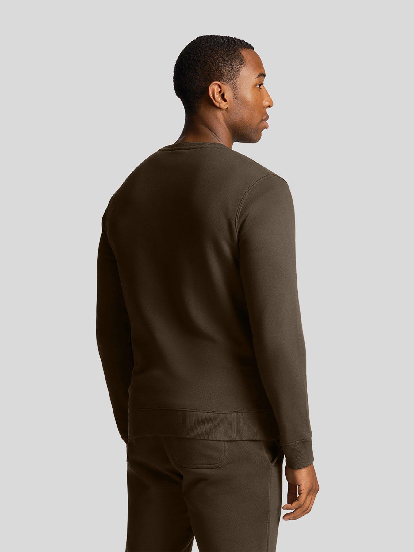 Image 2 of 5 of Lyle & Scott Lyle &amp; Scott Crew Neck Sweat Top - Green